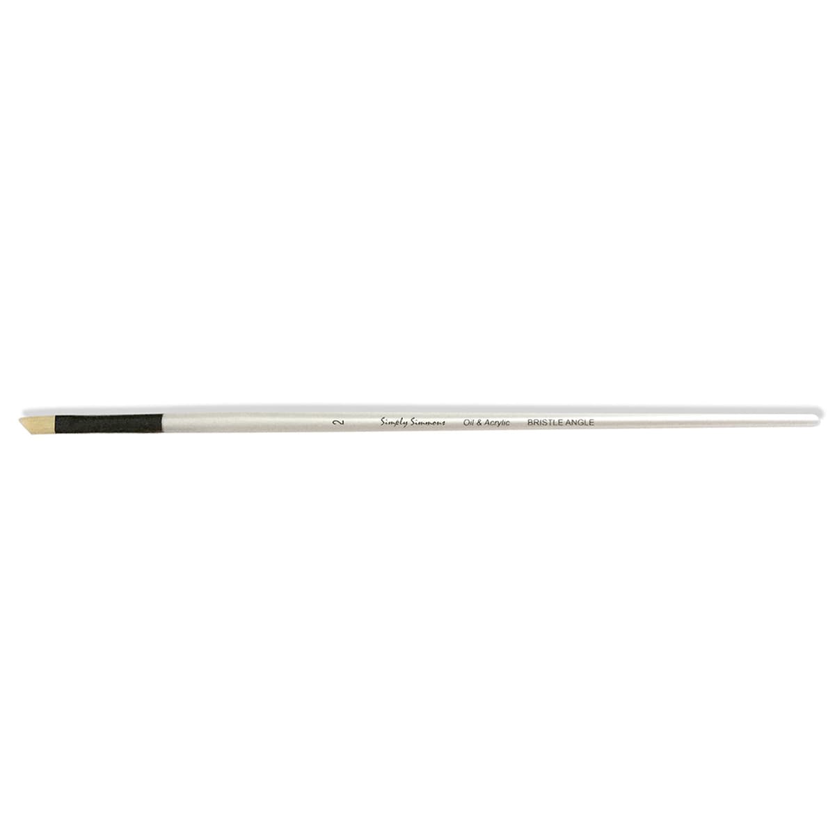 Robert Simmons Simply Simmons Long Handle Brush, Bristle Angle Shader, 2