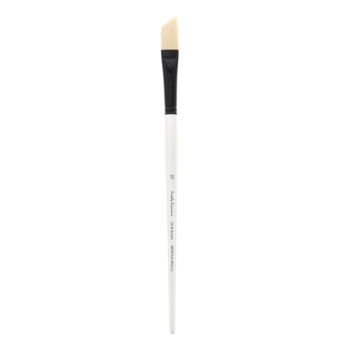 Robert Simmons Simply Simmons Long Handle Brush, Bristle Angle Shader, 10