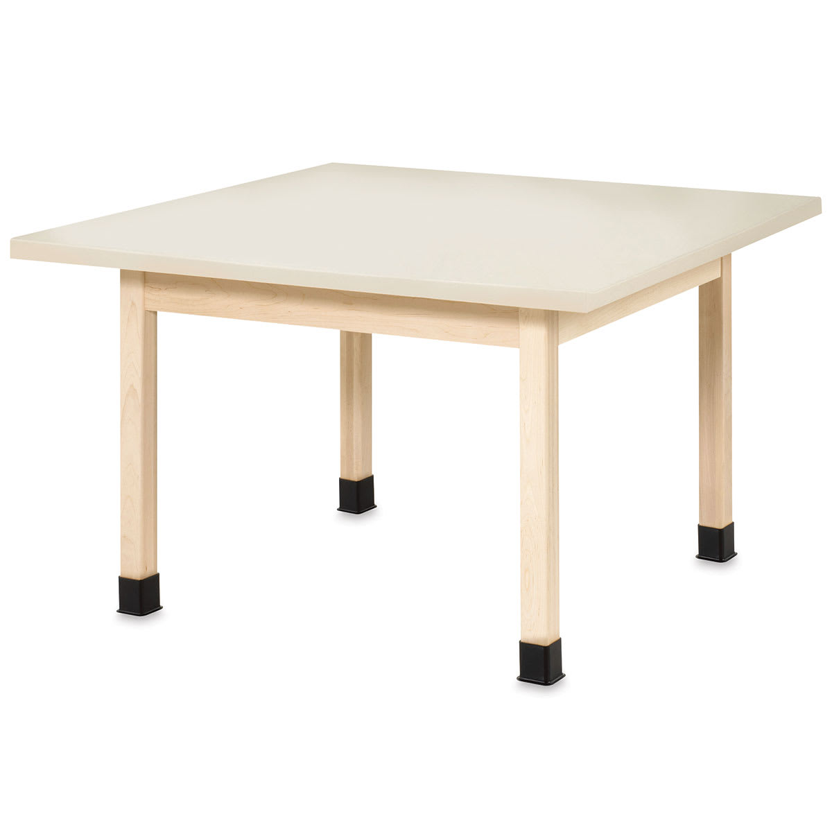 Diversified Woodcrafts School Classroom Square Work Center Table, 48 x 48, Almond (WX4-P) | Quill