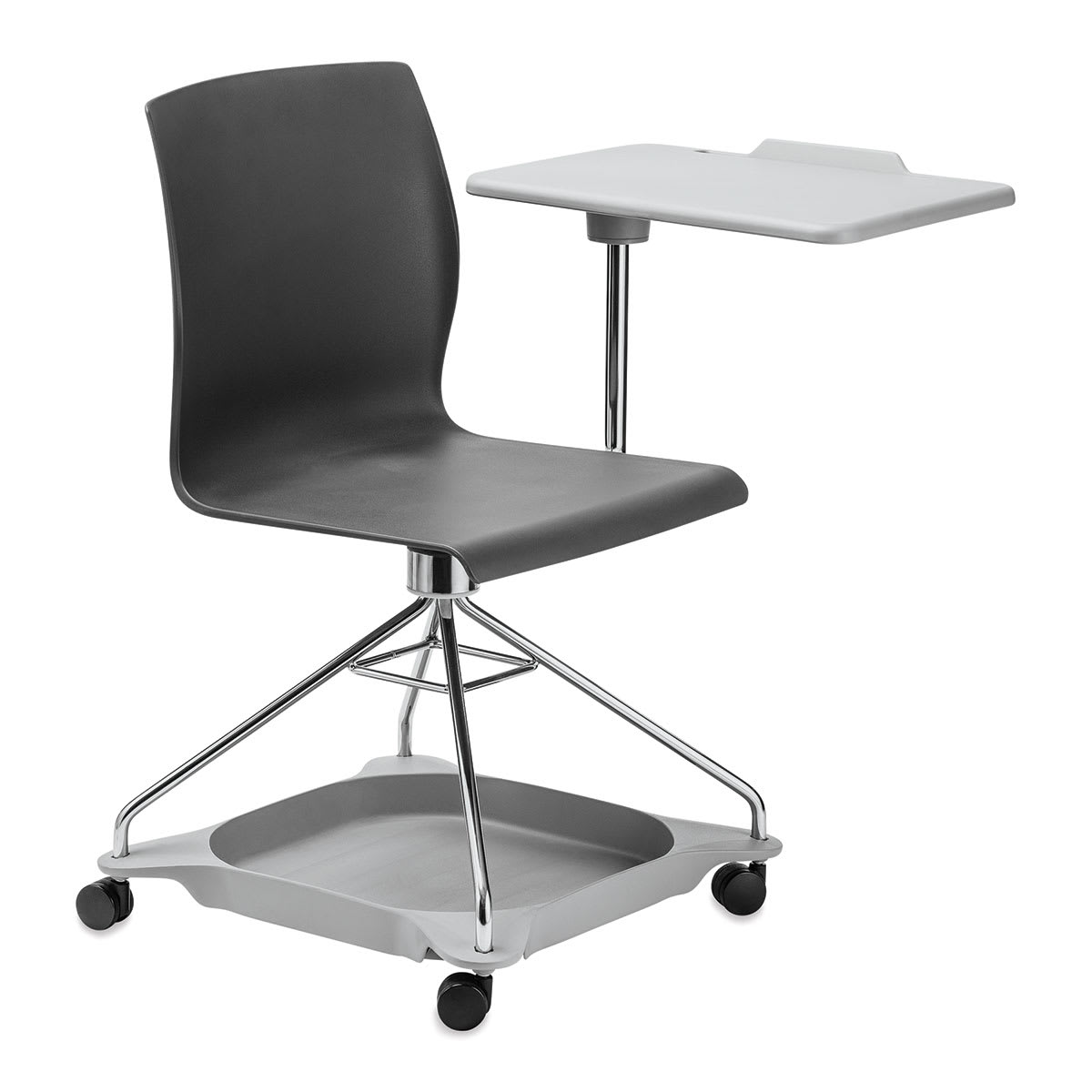 National Public Seating CoGo 25W Mobile Tablet Chair, Black/Gray (COGO-10) | Quill
