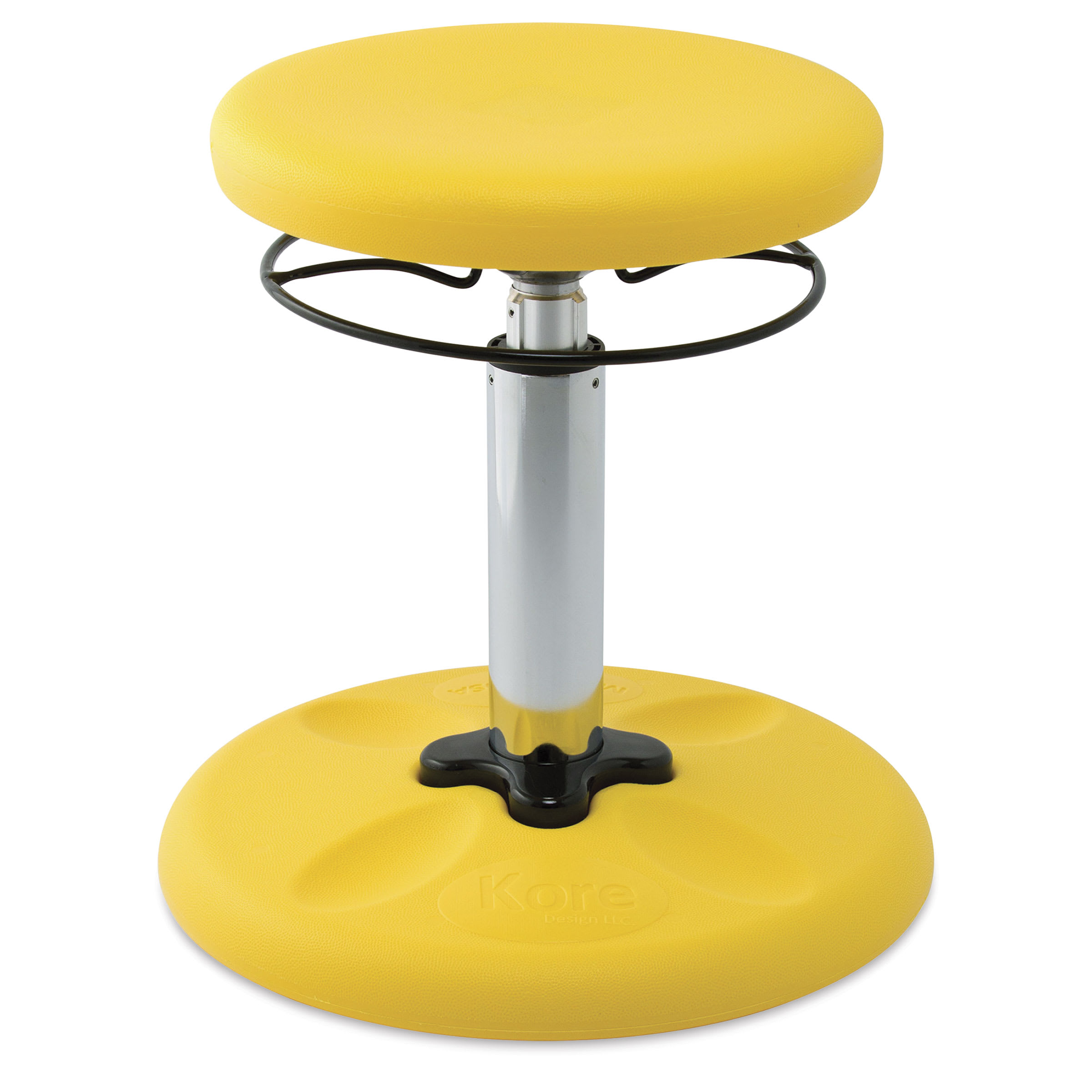 Kore Design Kids Adjustable Standard Wobble Chair 14 to 19, Yellow (KD-3103), Plastic | Quill