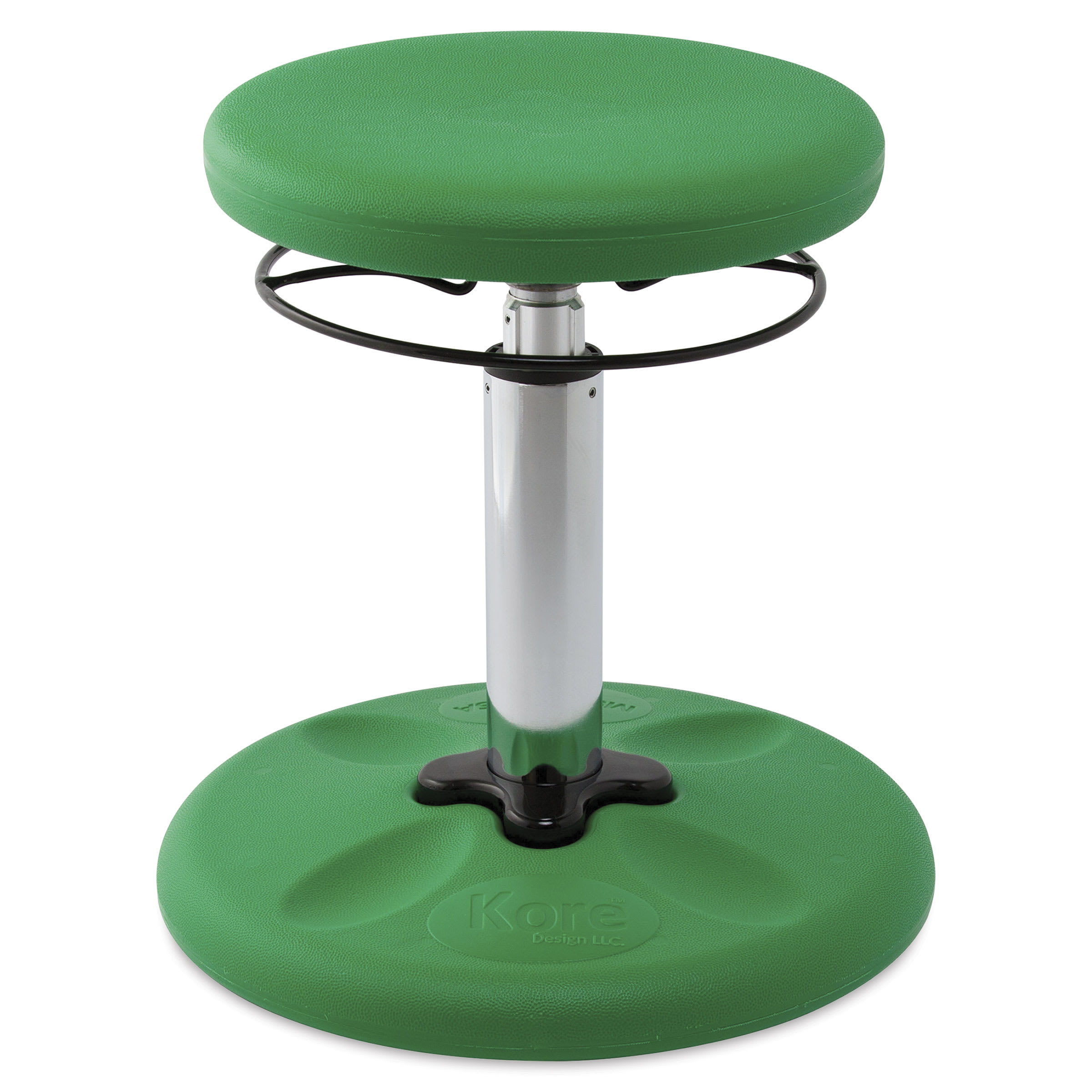 Kore Design Kids Adjustable Standard Wobble Chair 14 to 19, Green (KD-3102), Plastic | Quill