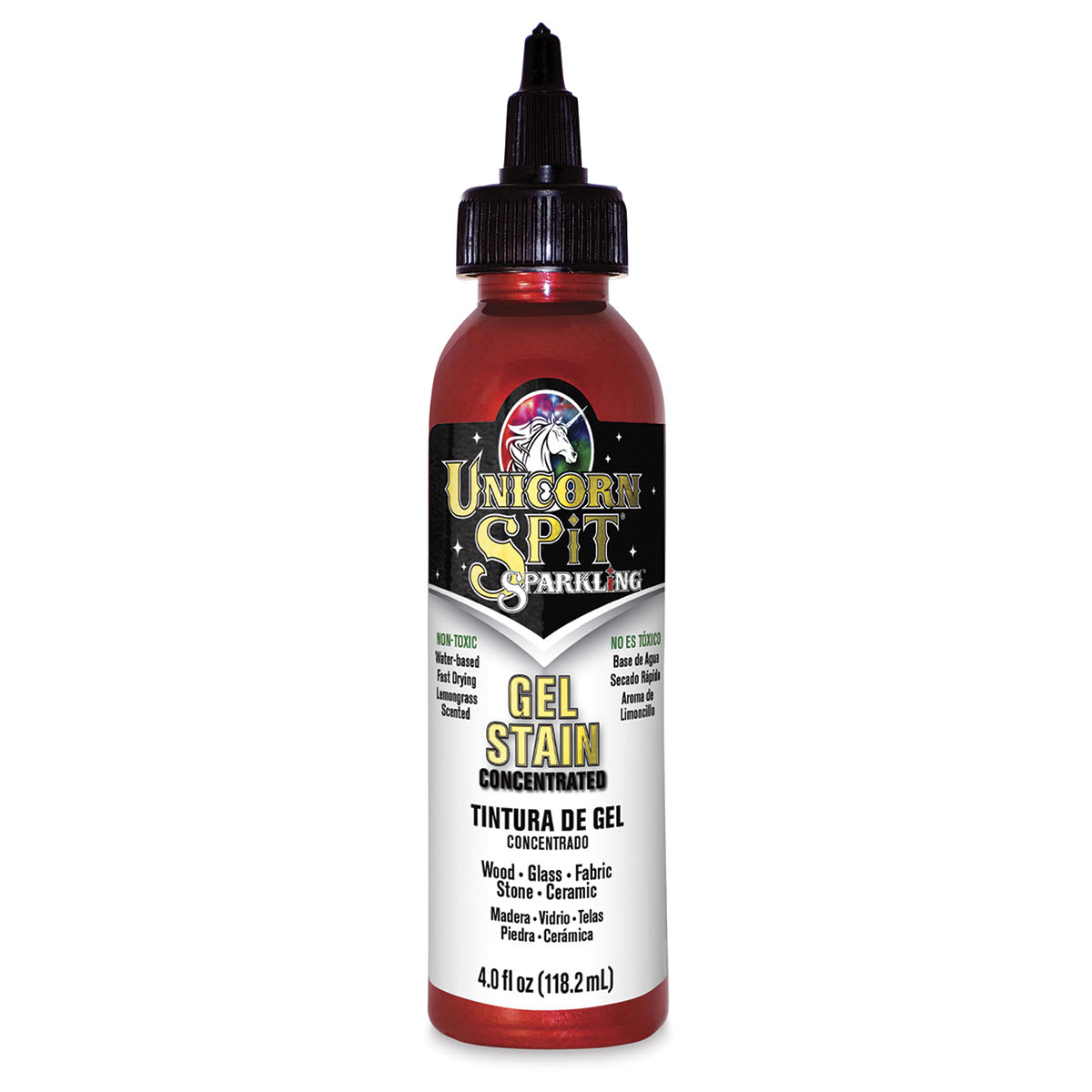 Unicorn SPiT® Sparkling Gel Stain & Glaze By Eclectic Products in Dolly Firebird | 4 fl oz