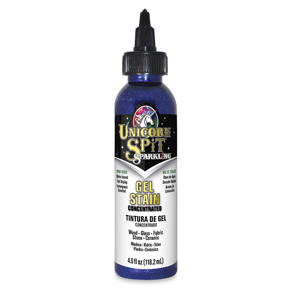 Unicorn SPiT® Sparkling Gel Stain & Glaze By Eclectic Products in Sapphire Blue Swift | 4 fl oz