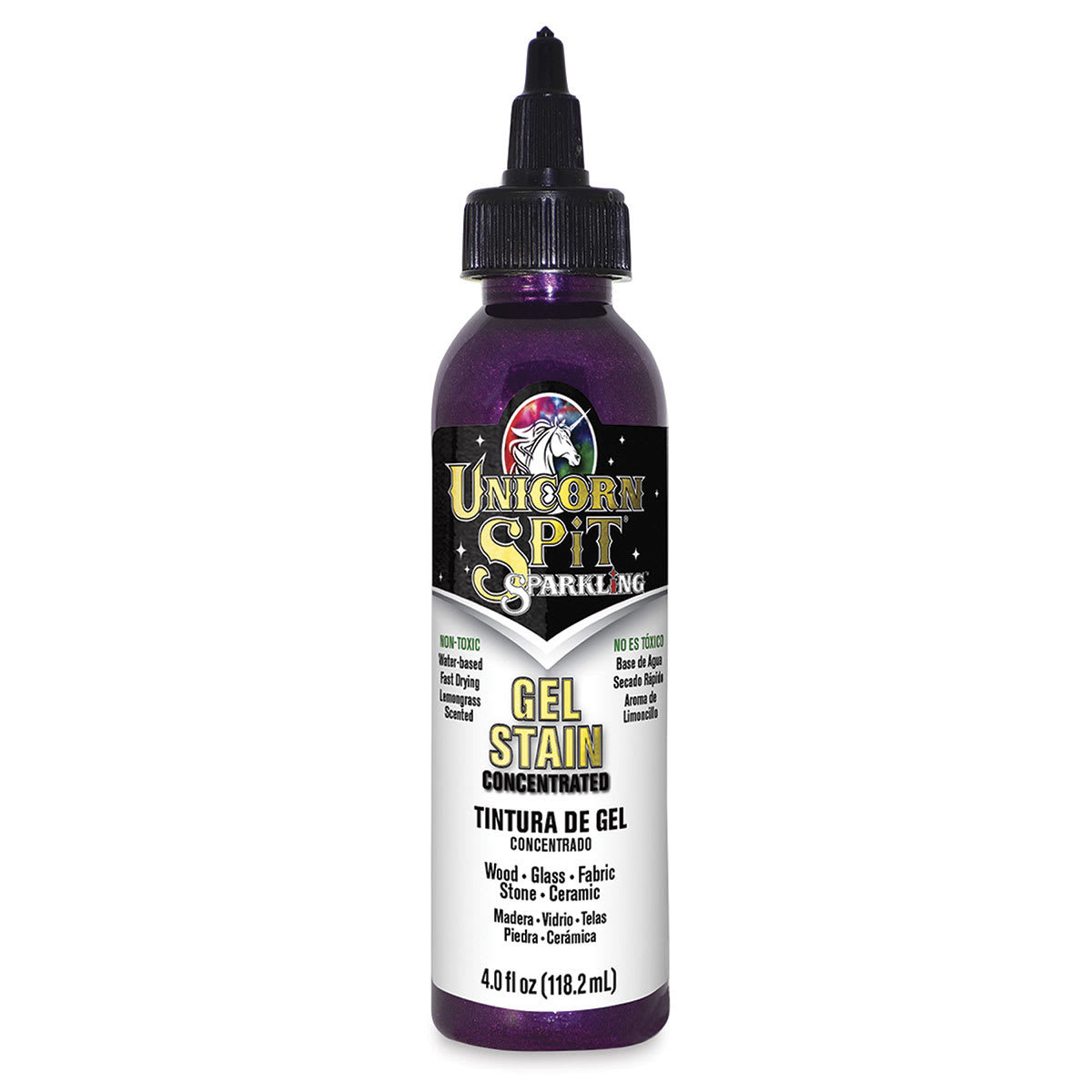 Unicorn SPiT® Sparkling Gel Stain & Glaze By Eclectic Products in Violet Vulture | 4 fl oz