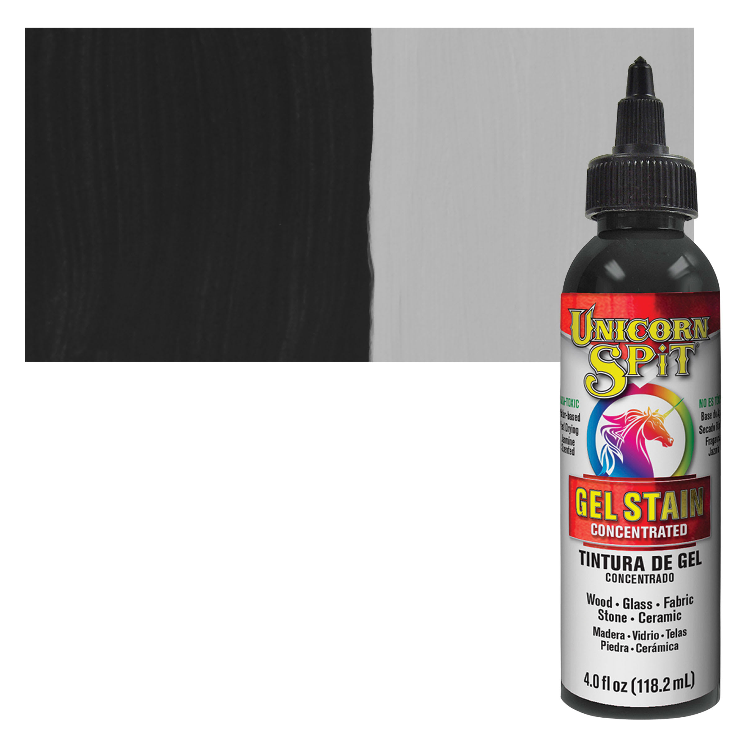 Unicorn SPiT® Gel Stain & Glaze, 4 oz By Eclectic Products in Midnight's Blackness | 4 fl oz