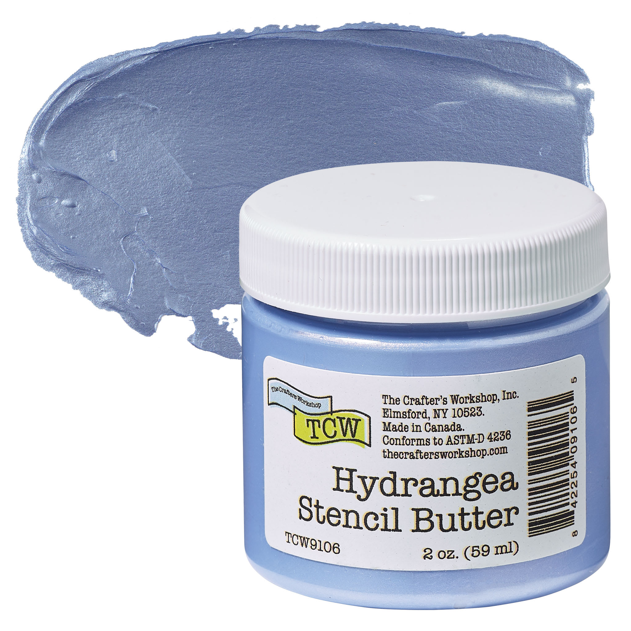 Stencil Butter Acrylic Paint - Hydrangea, 2 oz, Jar