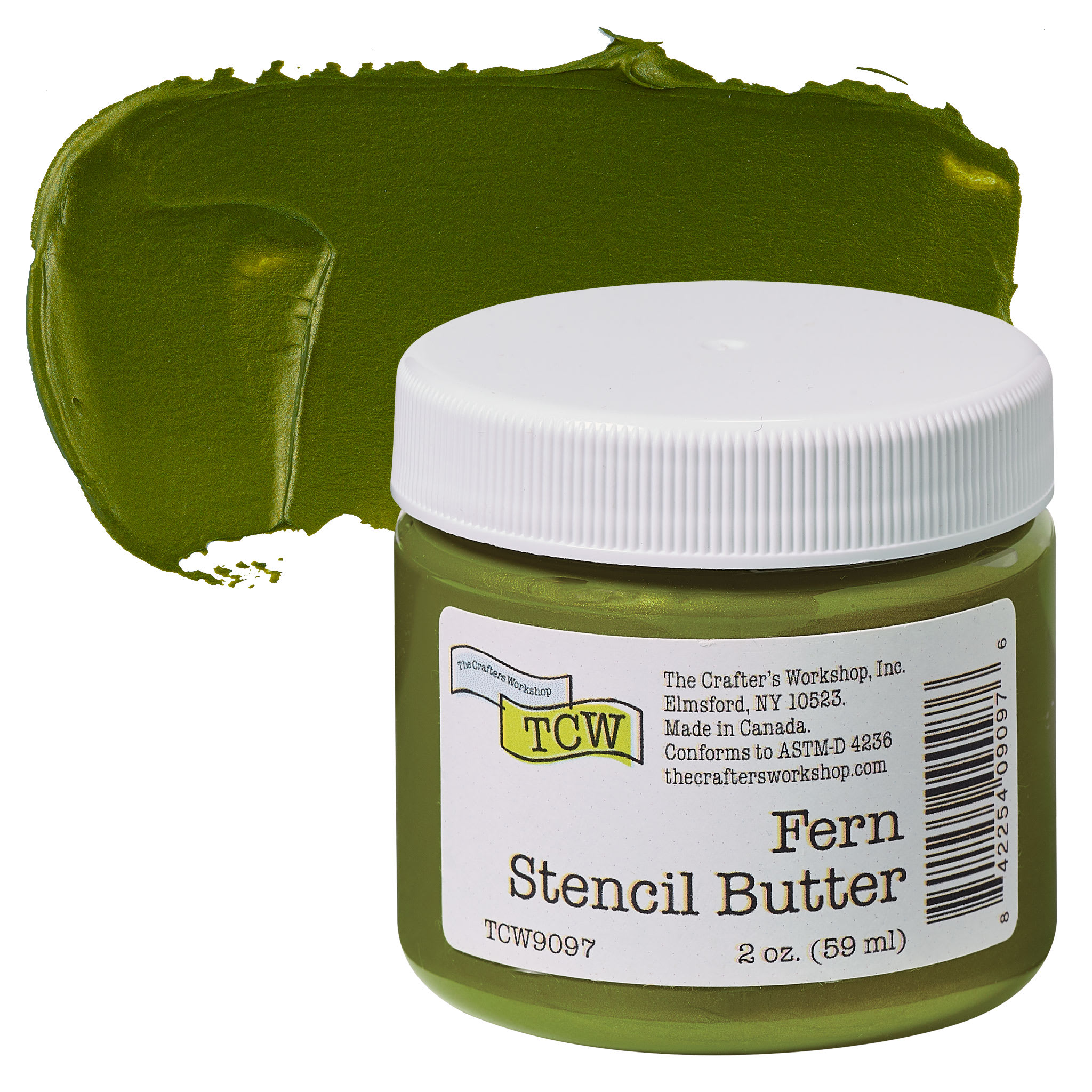 Stencil Butter Acrylic Paint - Fern, 2 oz, Jar