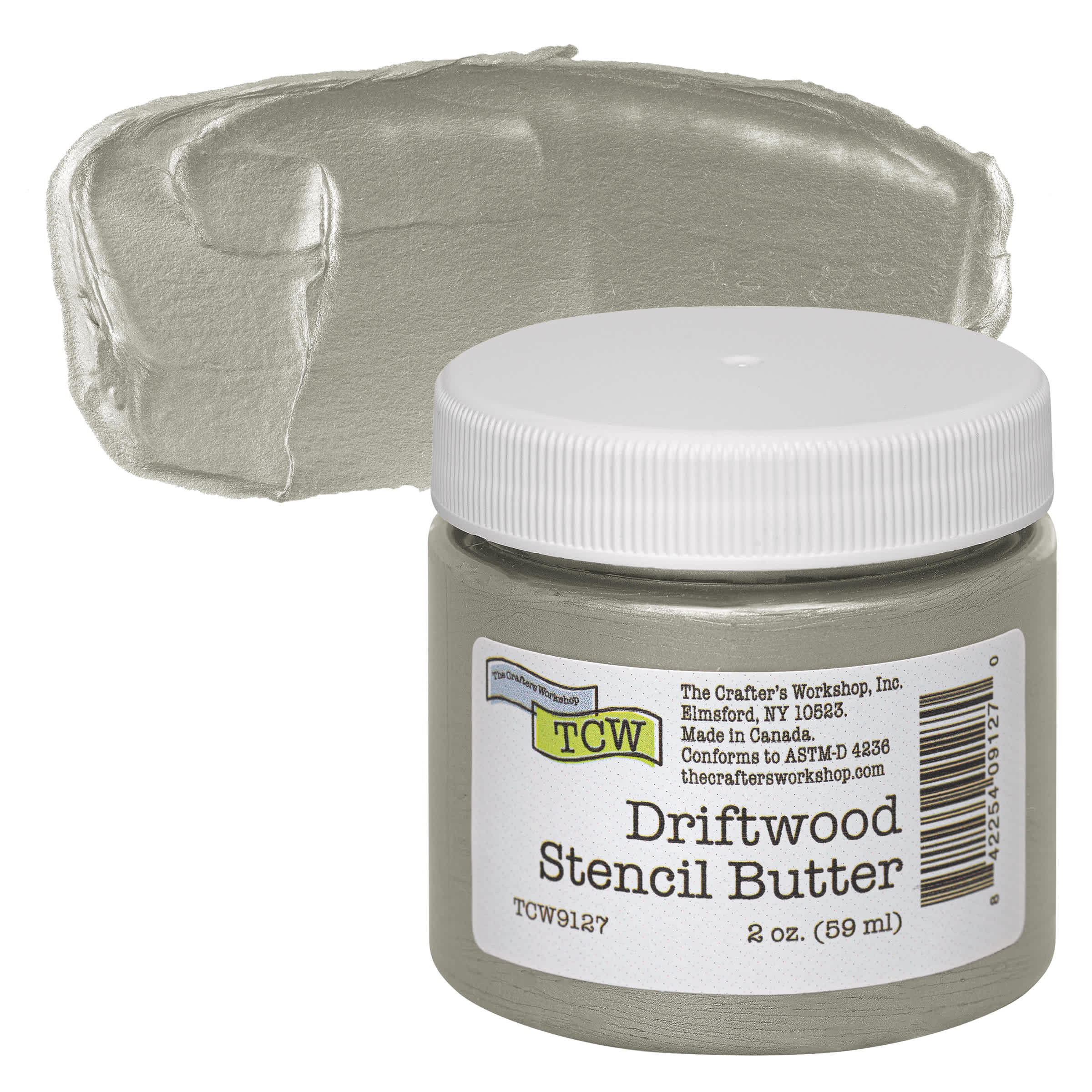 Stencil Butter Acrylic Paint - Driftwood, 2 oz, Jar