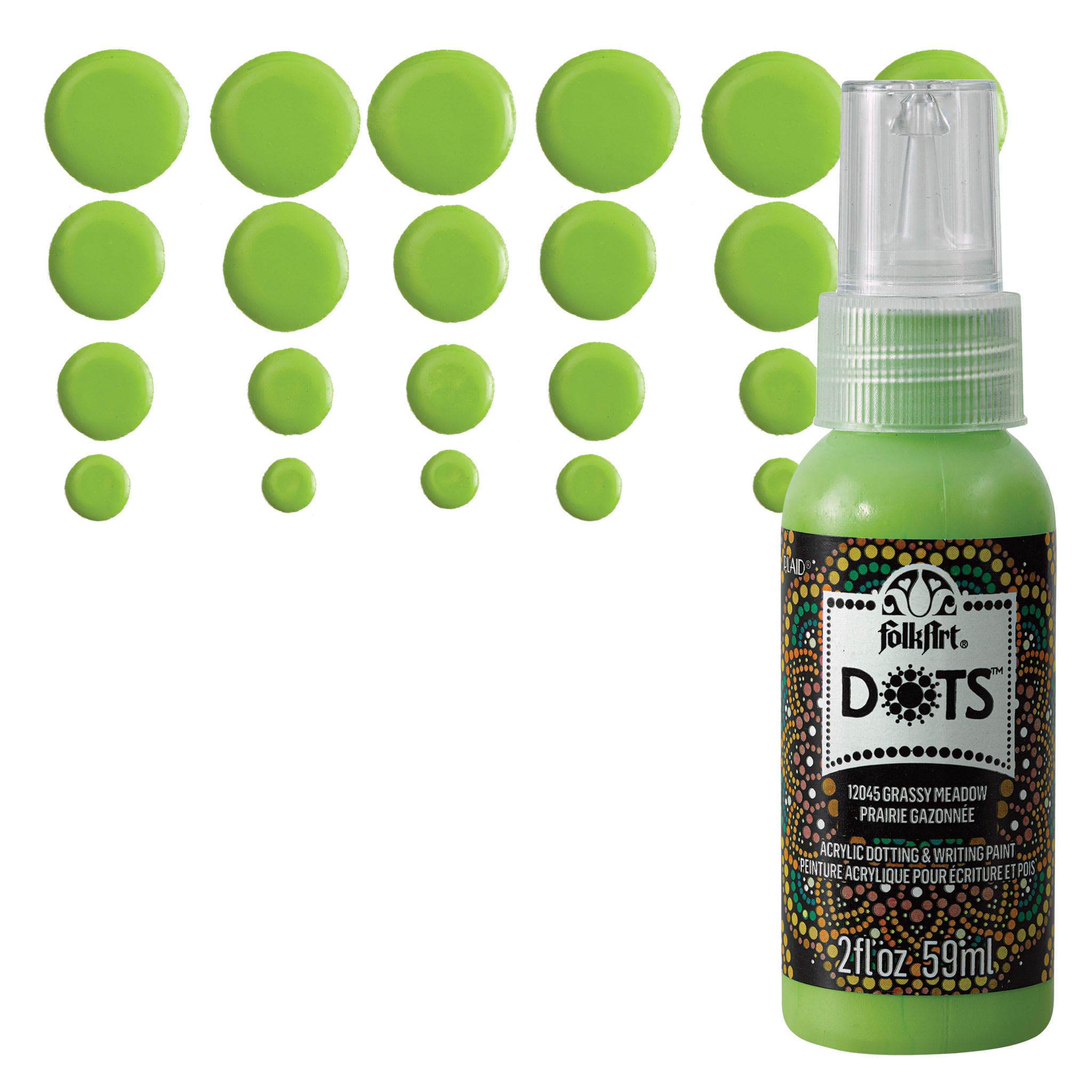 FolkArt® Dots™ Acrylic Dotting & Writing Paint By Folk Art in 12045 Grassy Meadow | 2 fl oz