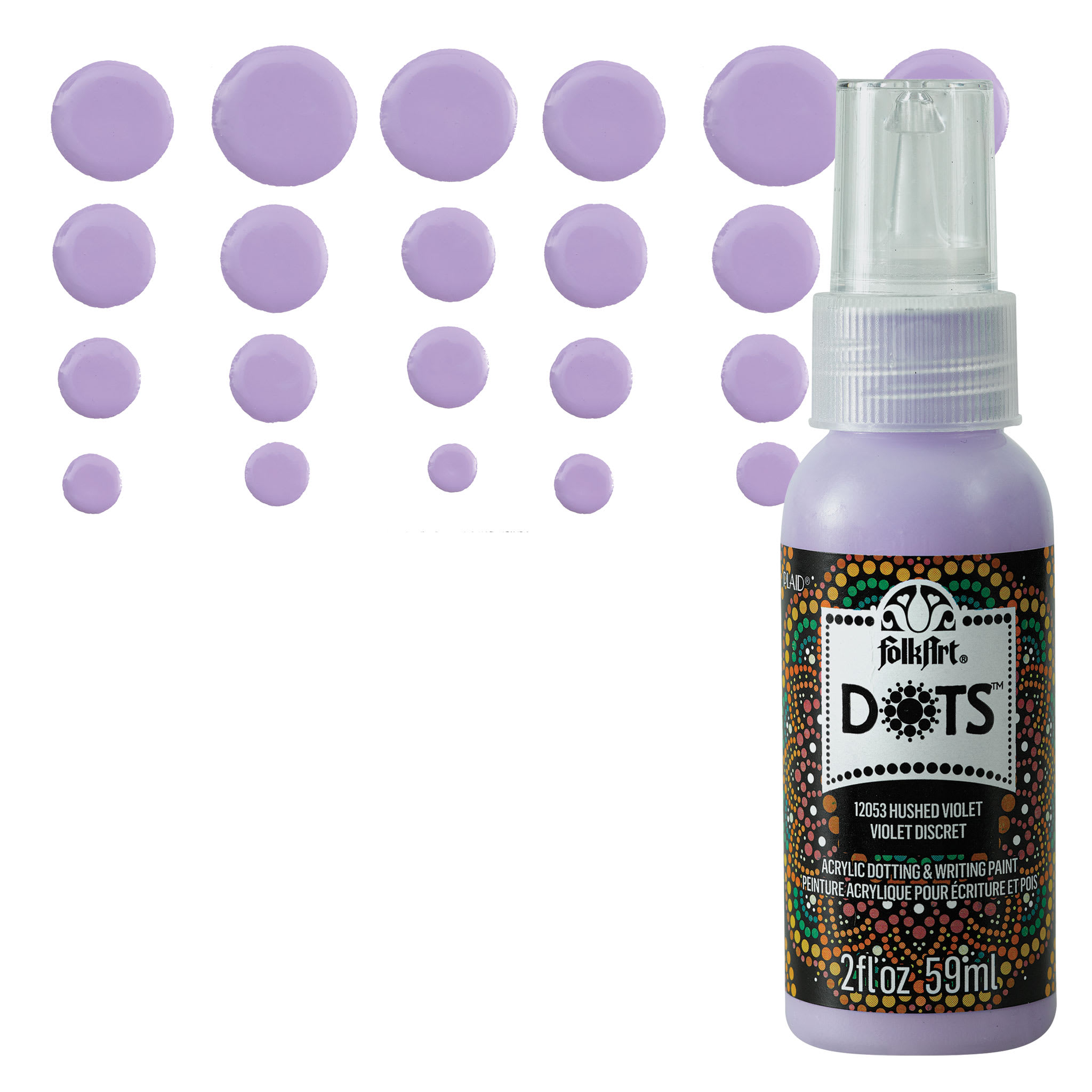 FolkArt® Dots™ Acrylic Dotting & Writing Paint By Folk Art in 12053 Hushed Violet | 2 fl oz