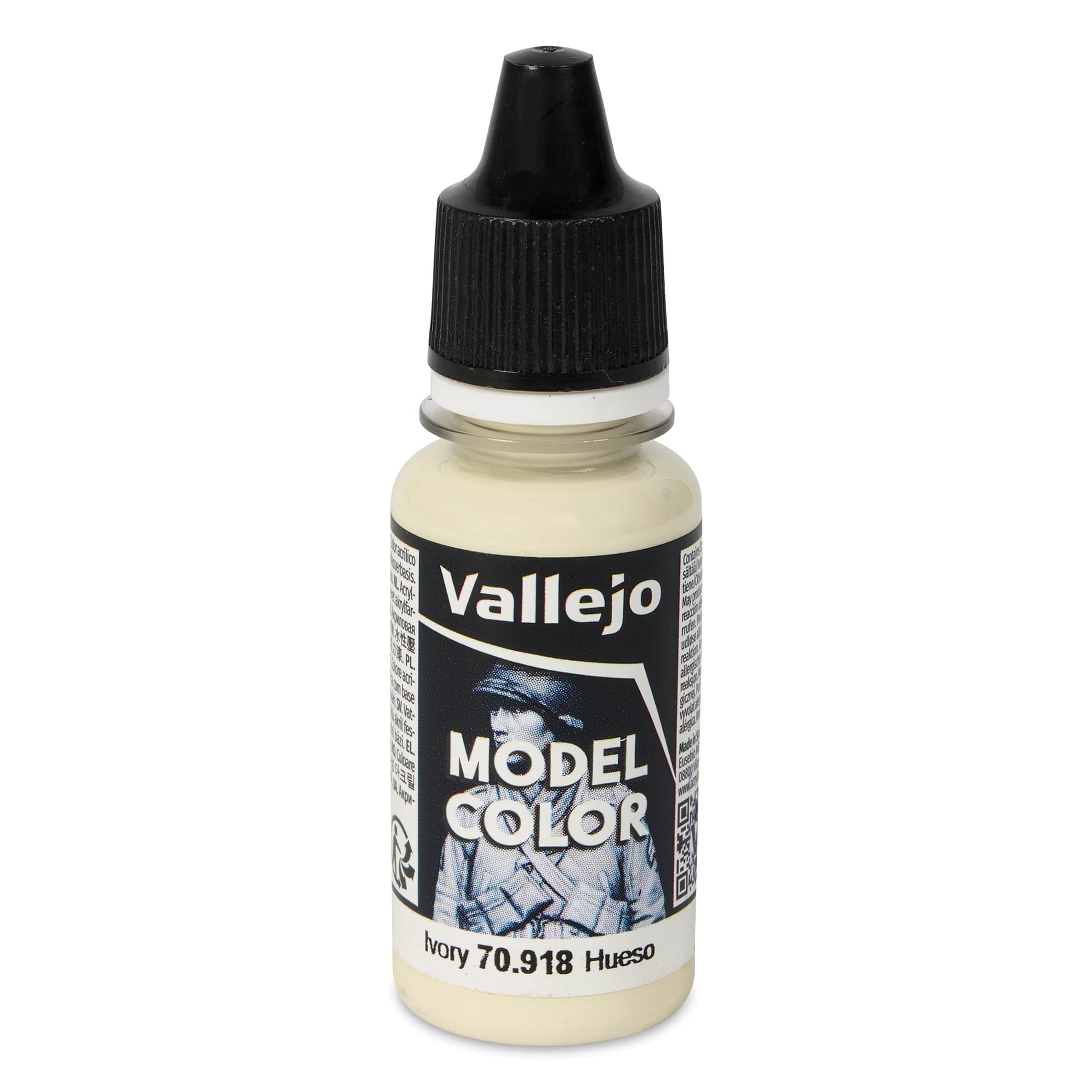 Vallejo Acrylic Model Color Paint - Ivory, 18 ml