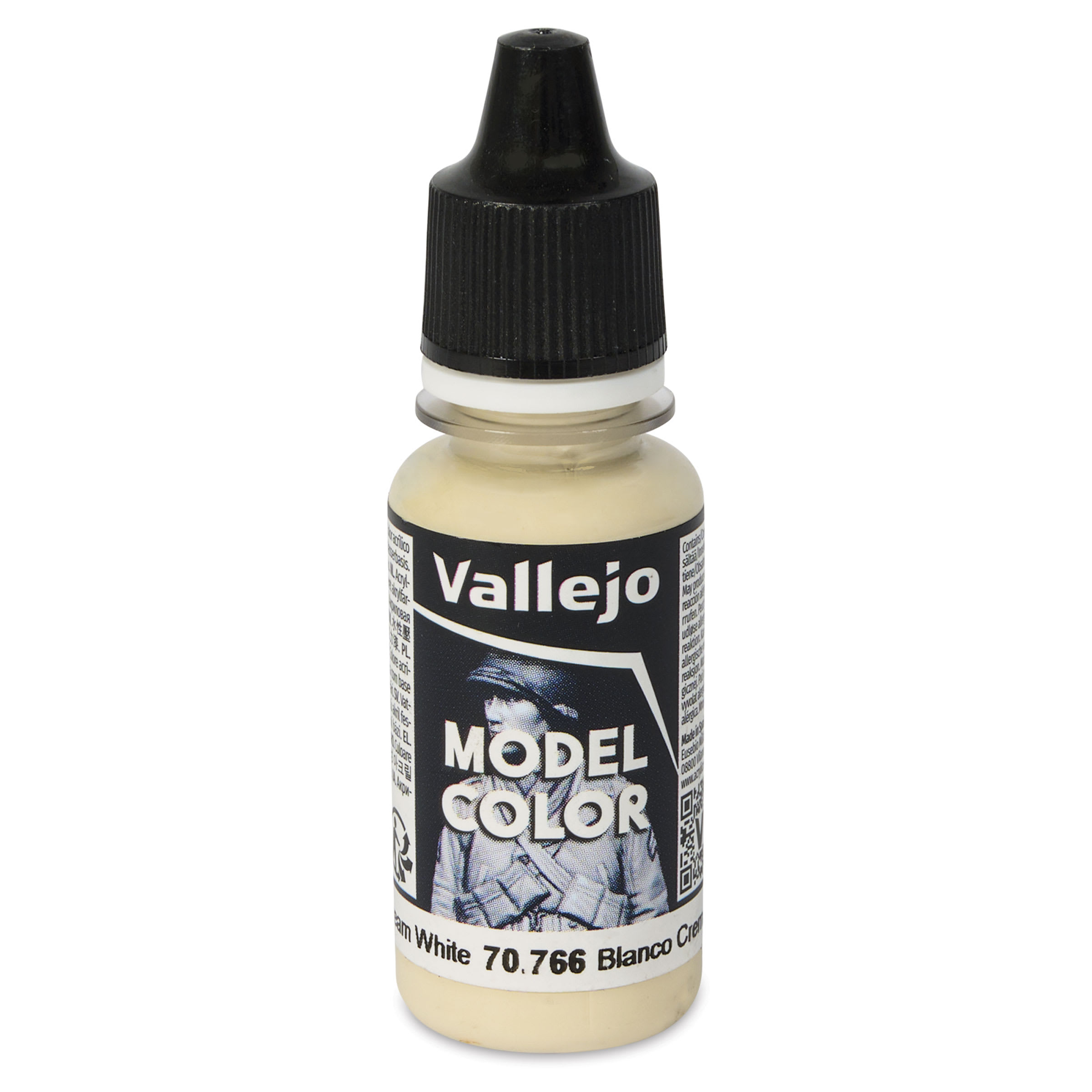 Vallejo Acrylic Model Color Paint - Cream White, 18 ml