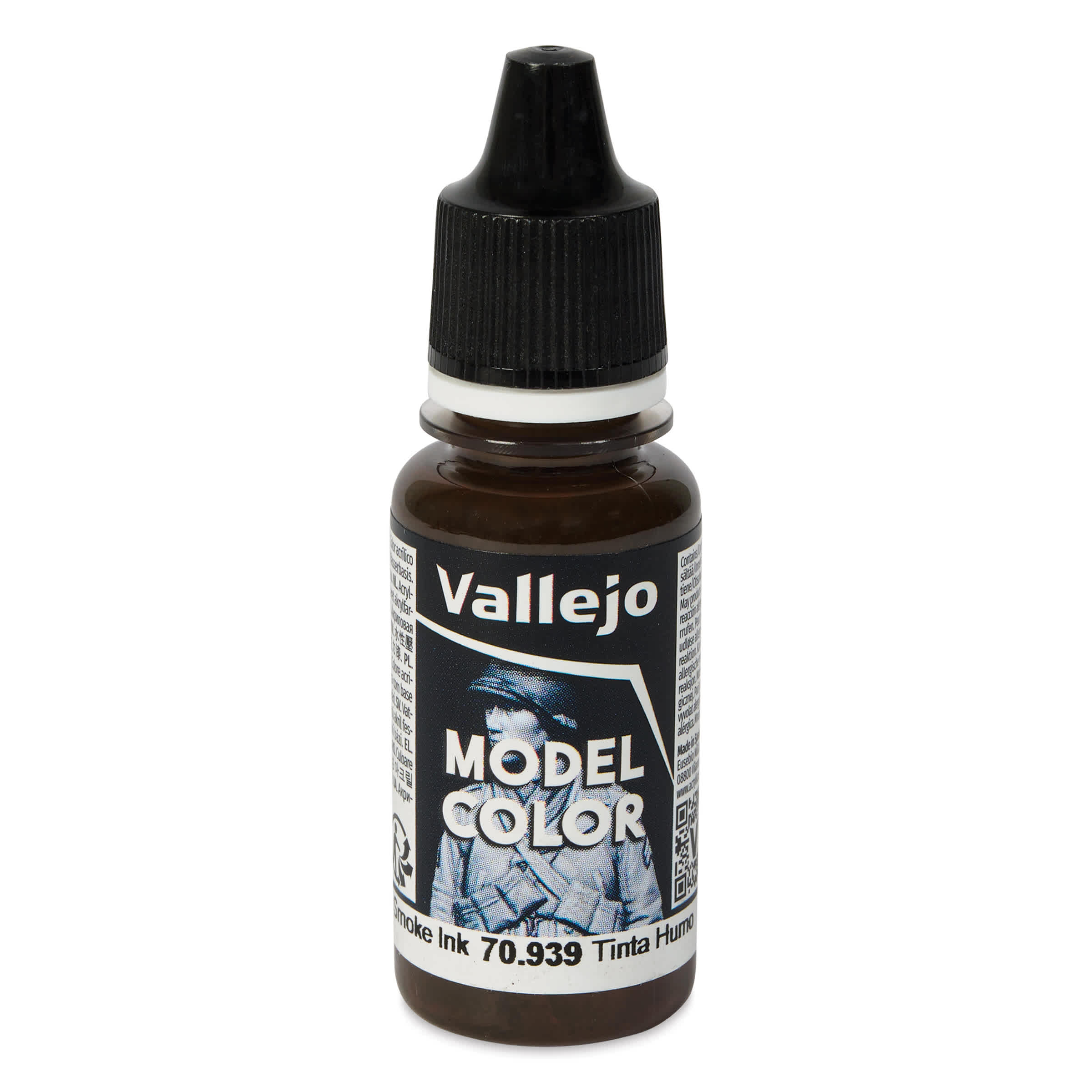 Vallejo Acrylic Model Color Paint - Smoke Ink, 18 ml