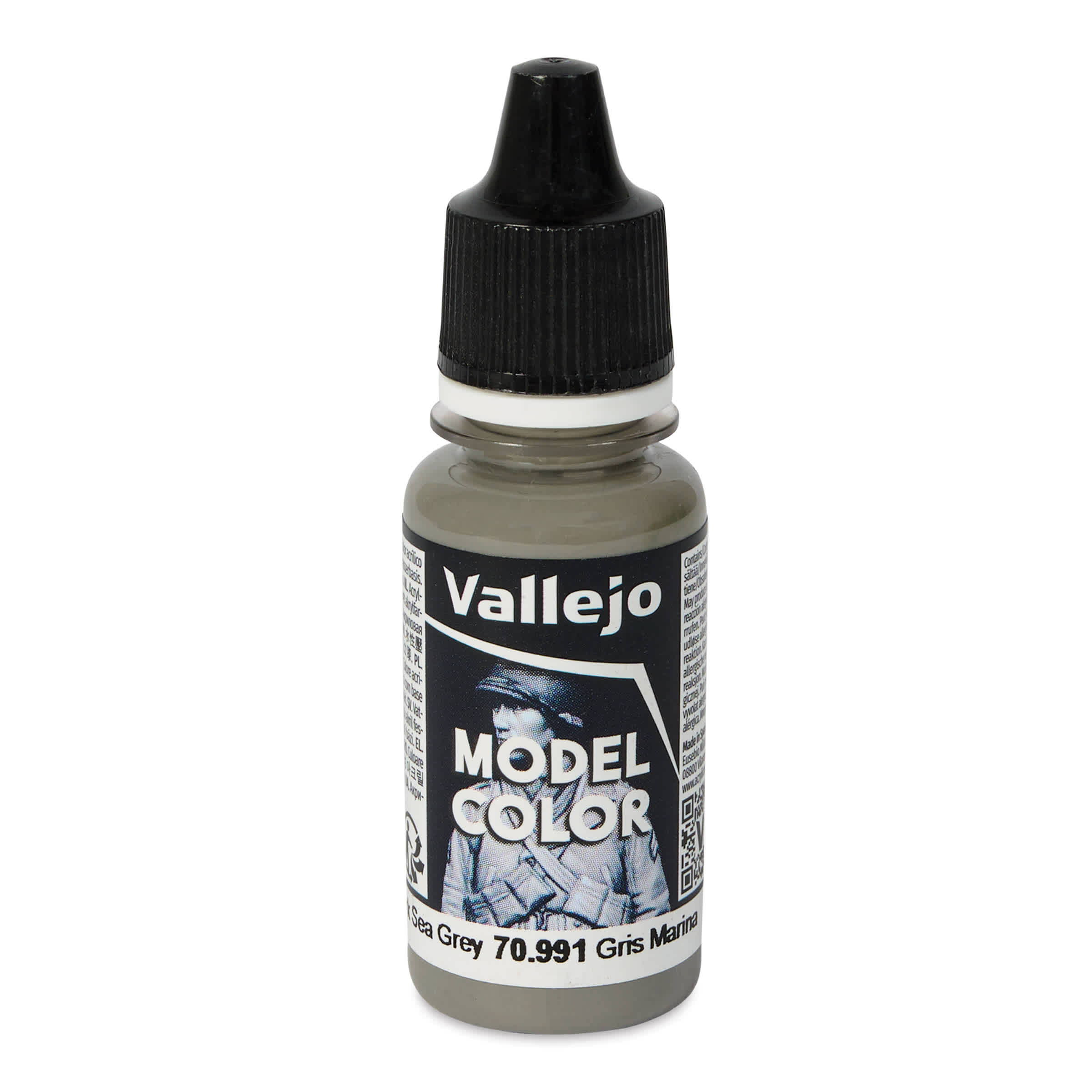 Vallejo Acrylic Model Color Paint - Dark Sea Grey, 18 ml