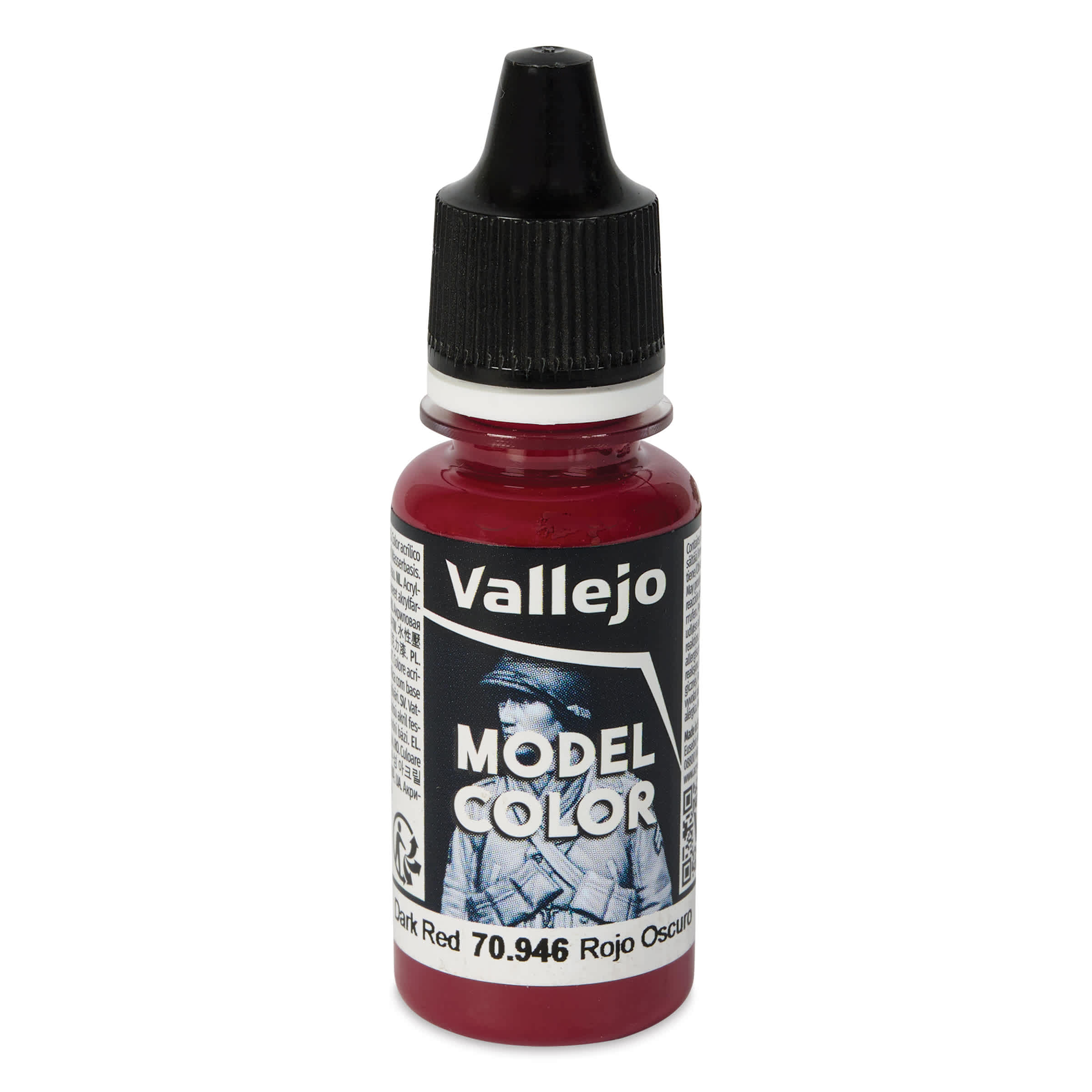 Vallejo Acrylic Model Color Paint - Dark Red, 18 ml