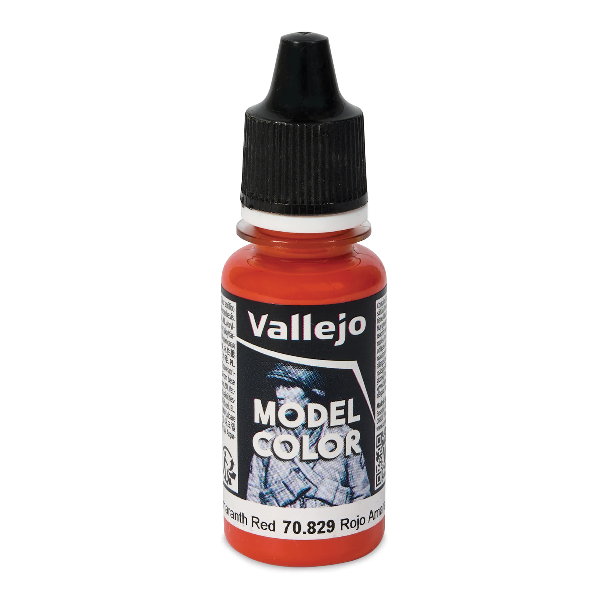 Vallejo Acrylic Model Color Paint - Amaranth Red, 18 ml