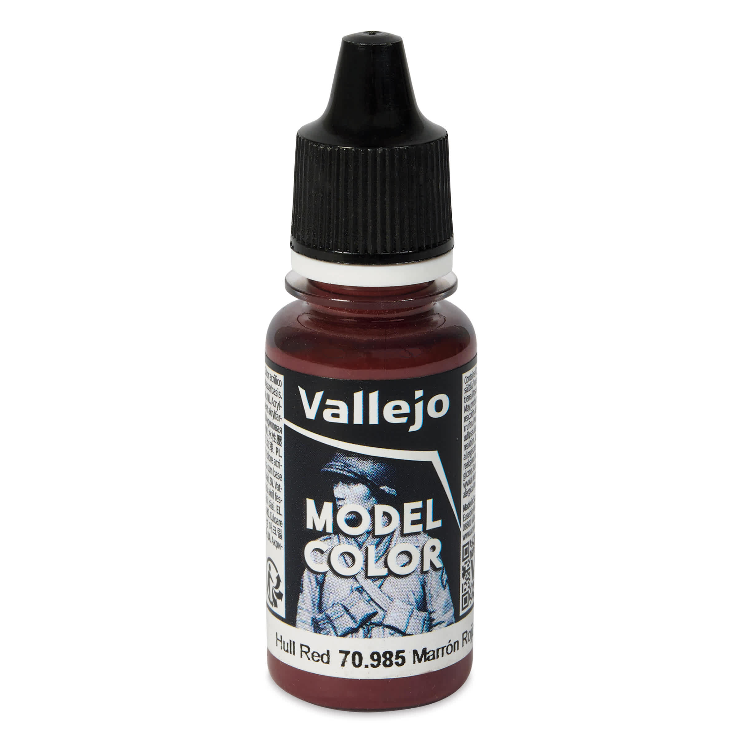Vallejo Acrylic Model Color Paint - Hull Red, 18 ml