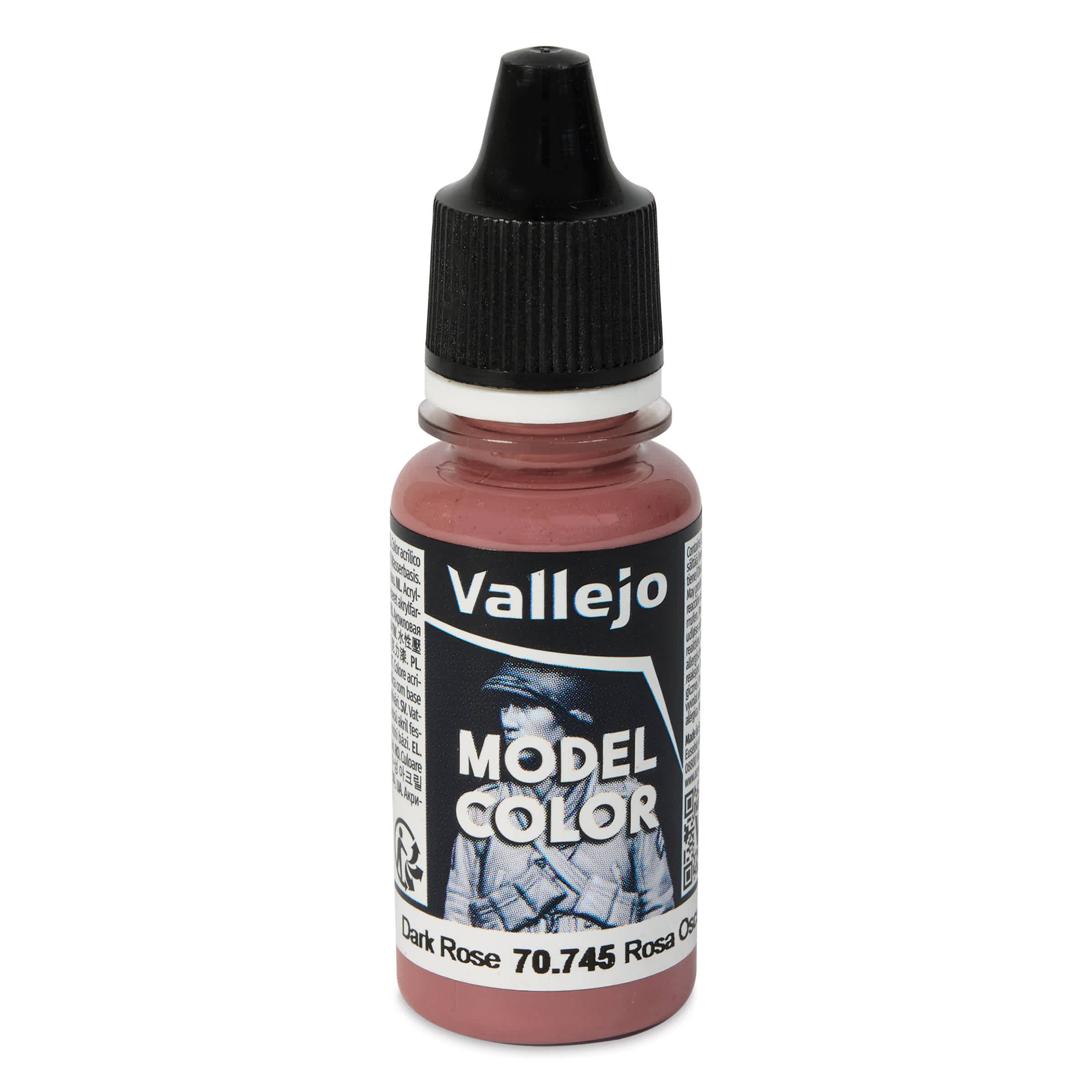 Vallejo Acrylic Model Color Paint - Dark Rose, 18 ml