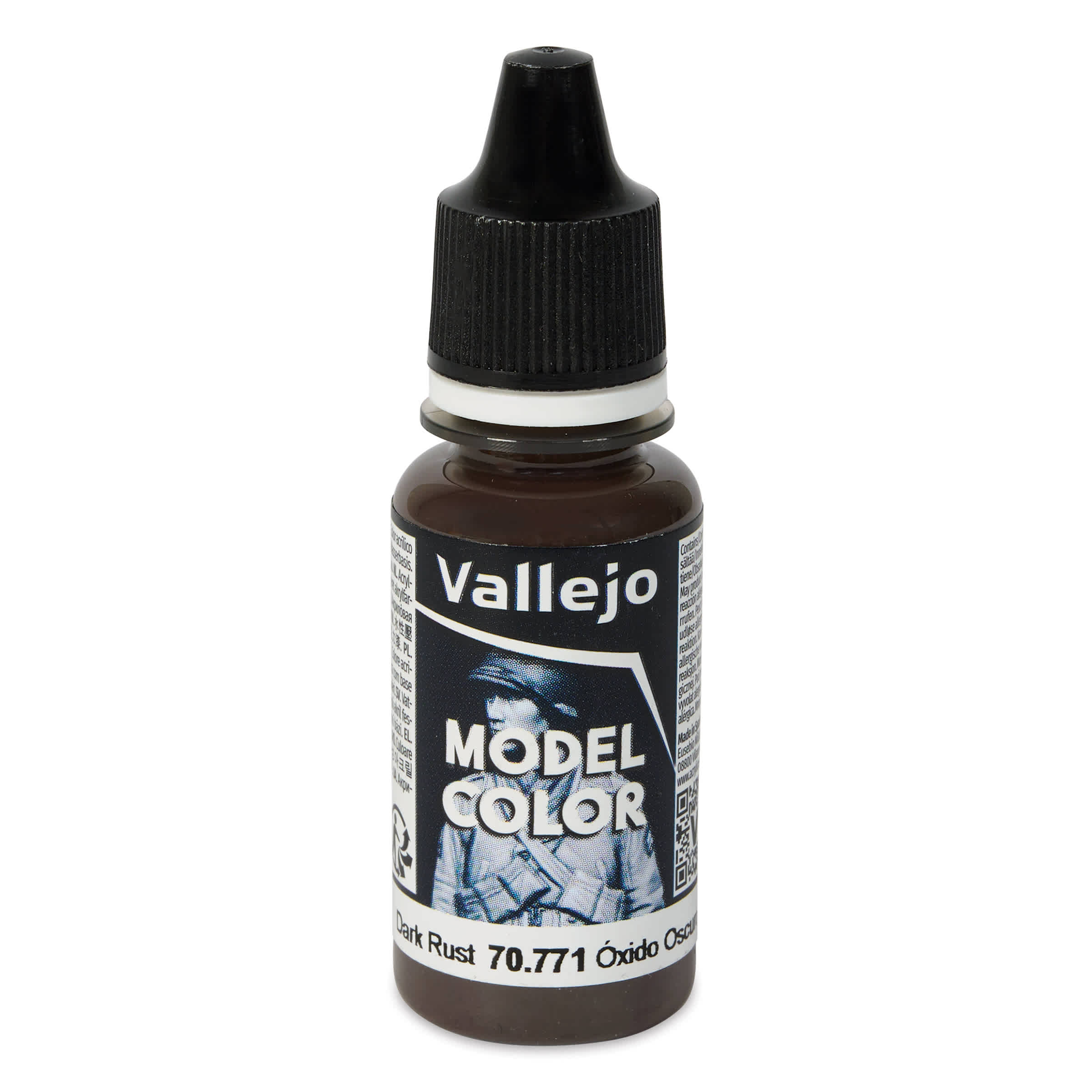 Vallejo Acrylic Model Color Paint - Dark Rust, 18 ml