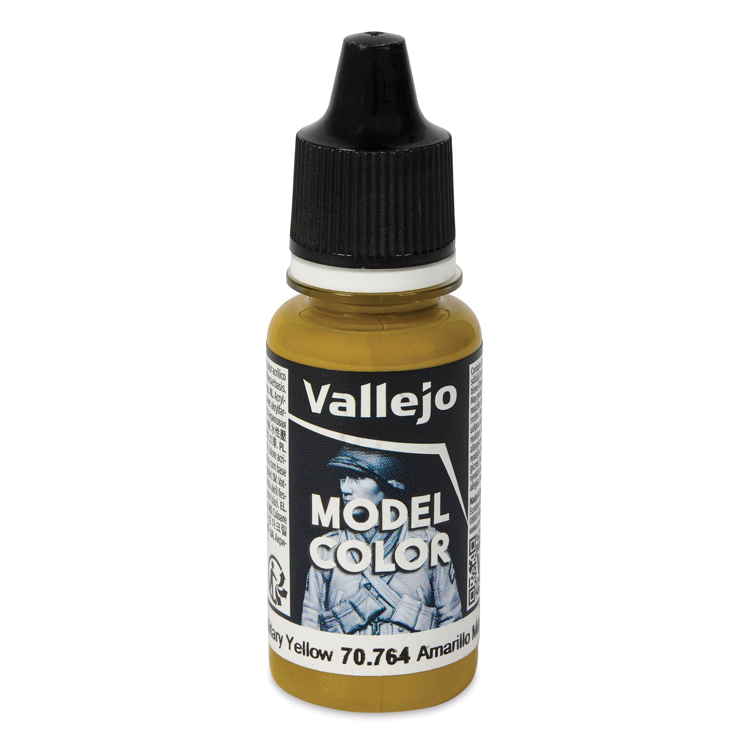 Vallejo Acrylic Model Color Paint - Military Yellow, 18 ml