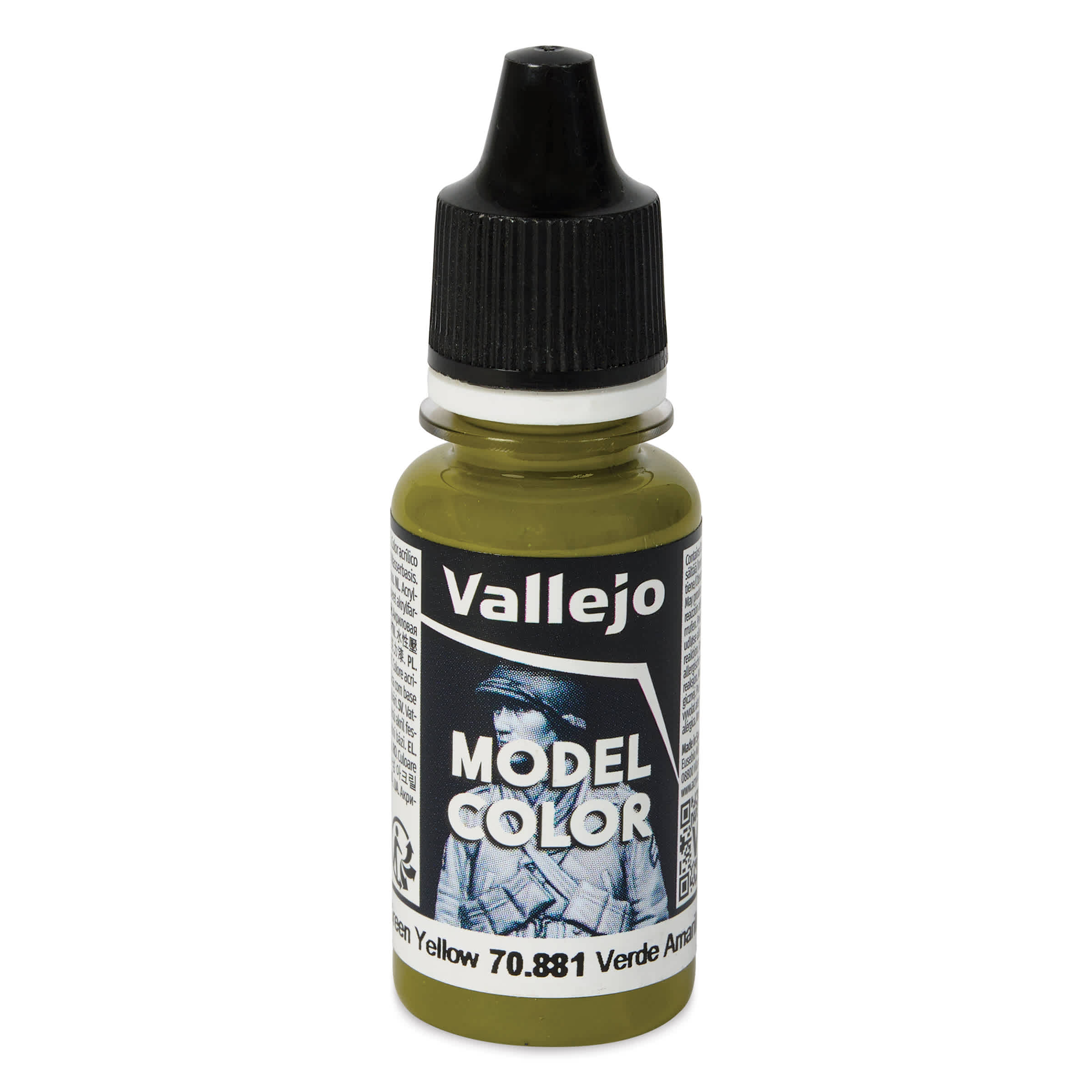 Vallejo Acrylic Model Color Paint - Green Yellow, 18 ml