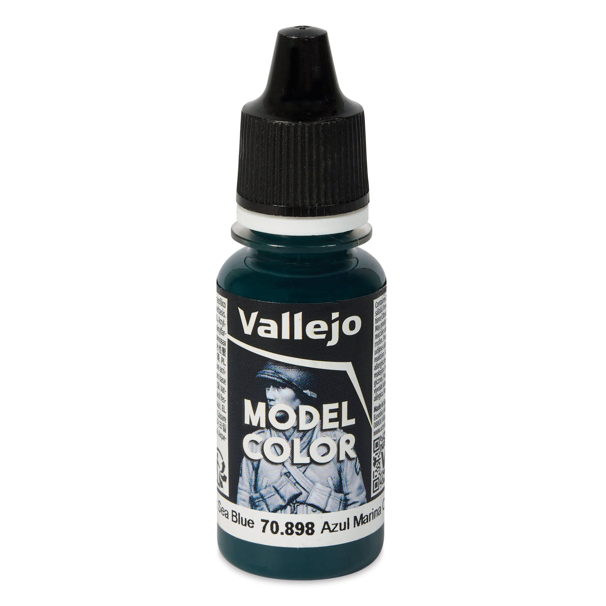 Vallejo Acrylic Model Color Paint - Dark Sea Blue, 18 ml