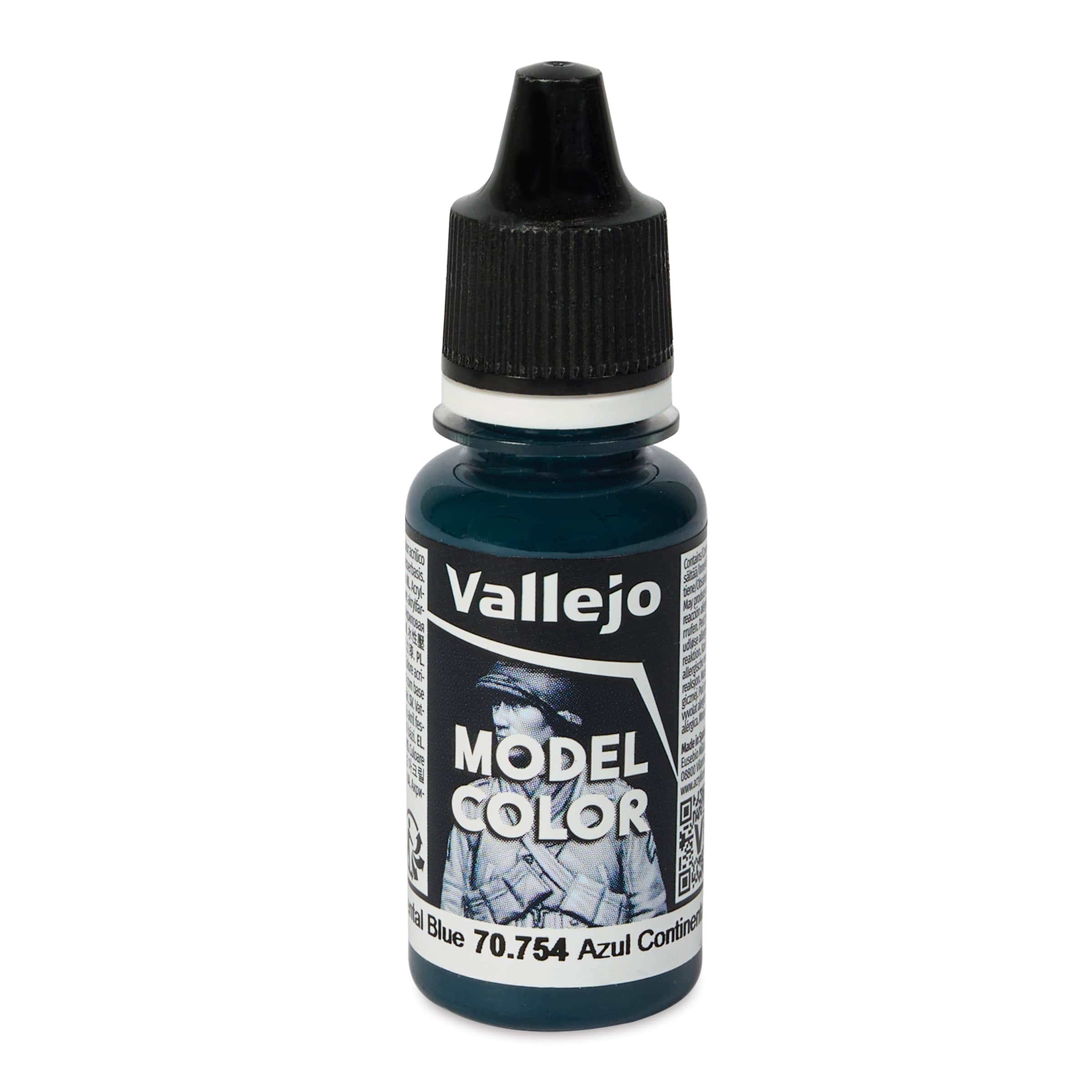 Vallejo Acrylic Model Color Paint - Continental Blue, 18 ml