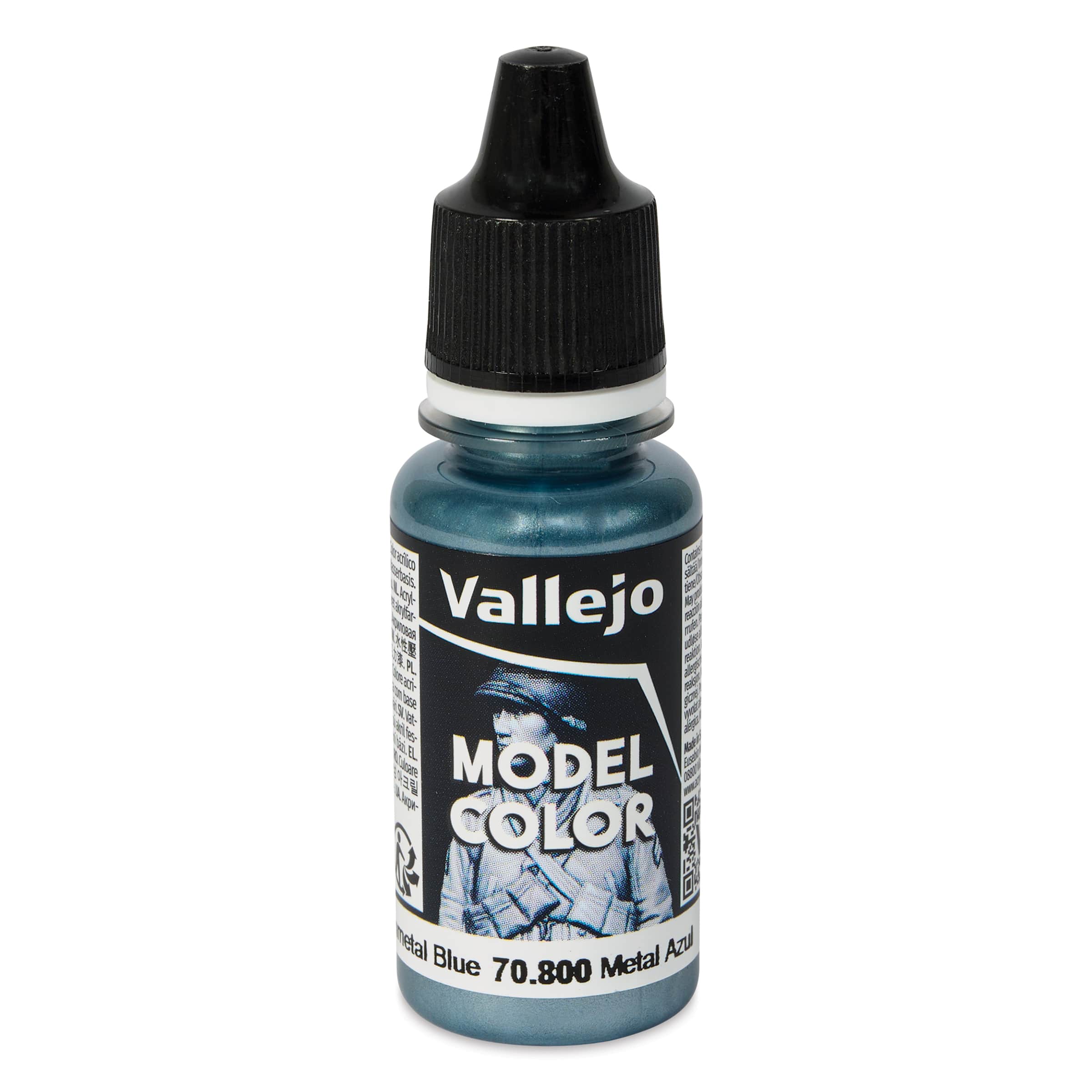 Vallejo Acrylic Model Color Paint - Gunmetal Blue, 18 ml