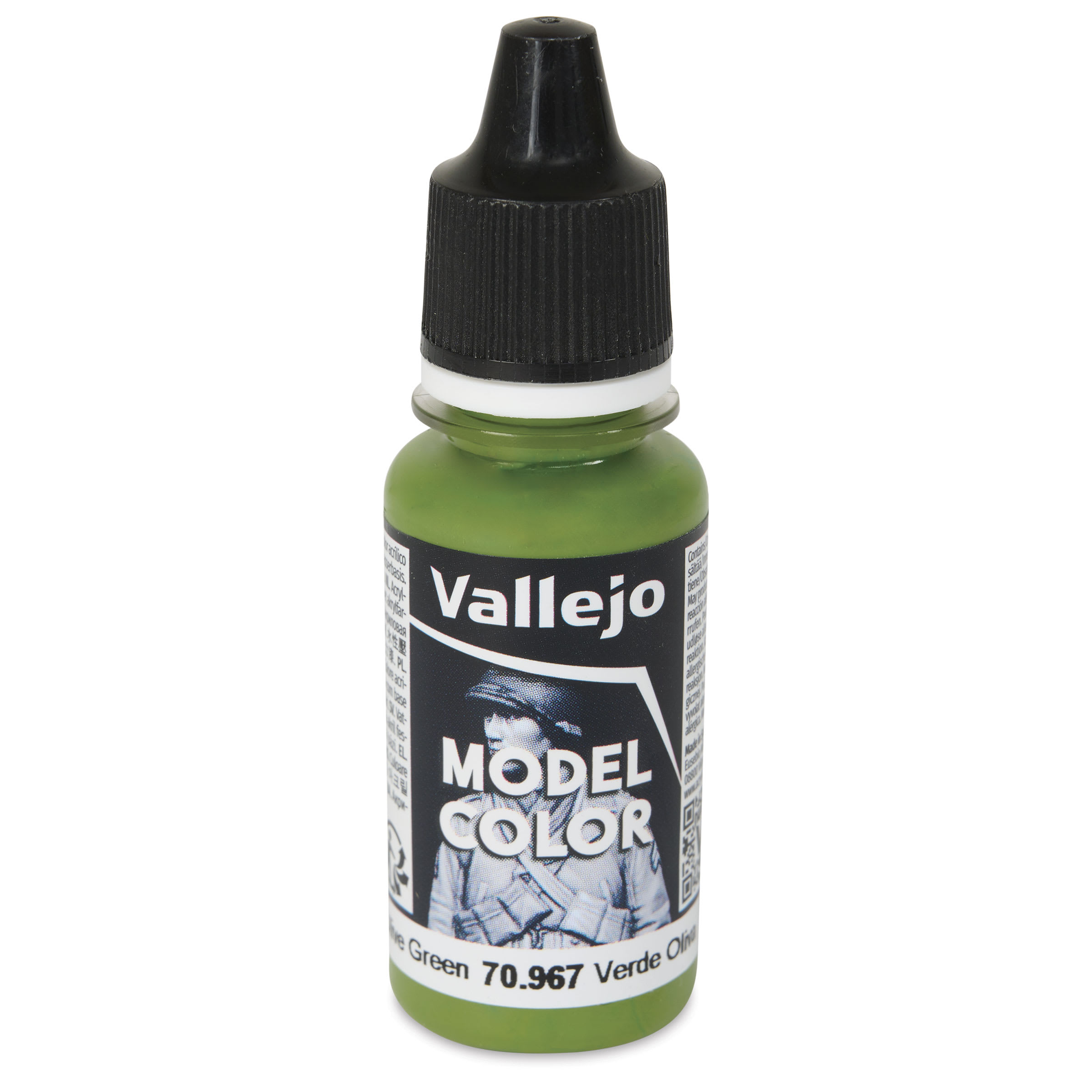 Vallejo Acrylic Model Color Paint - Olive Green, 18 ml