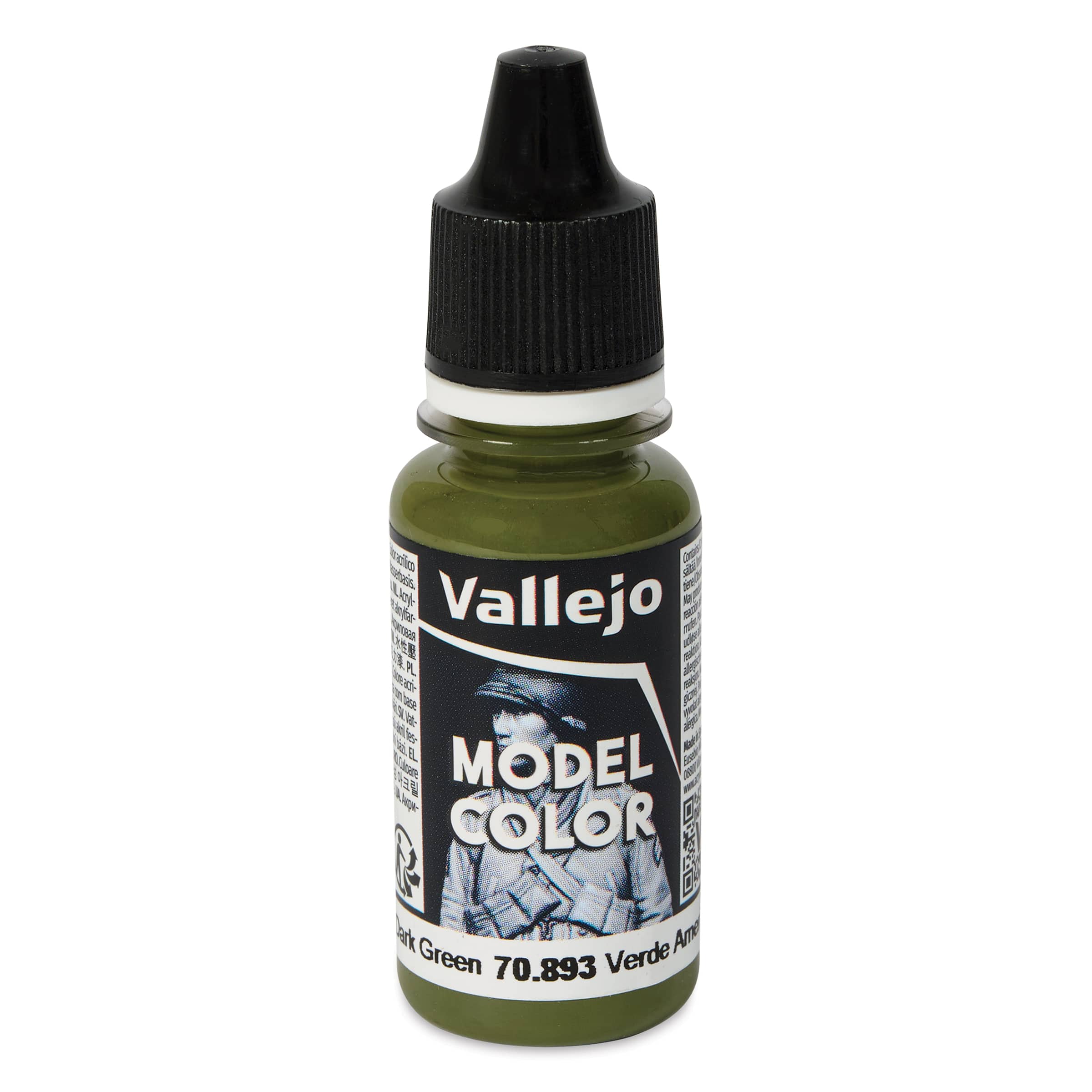Vallejo Acrylic Model Color Paint - US Dark Green, 18 ml