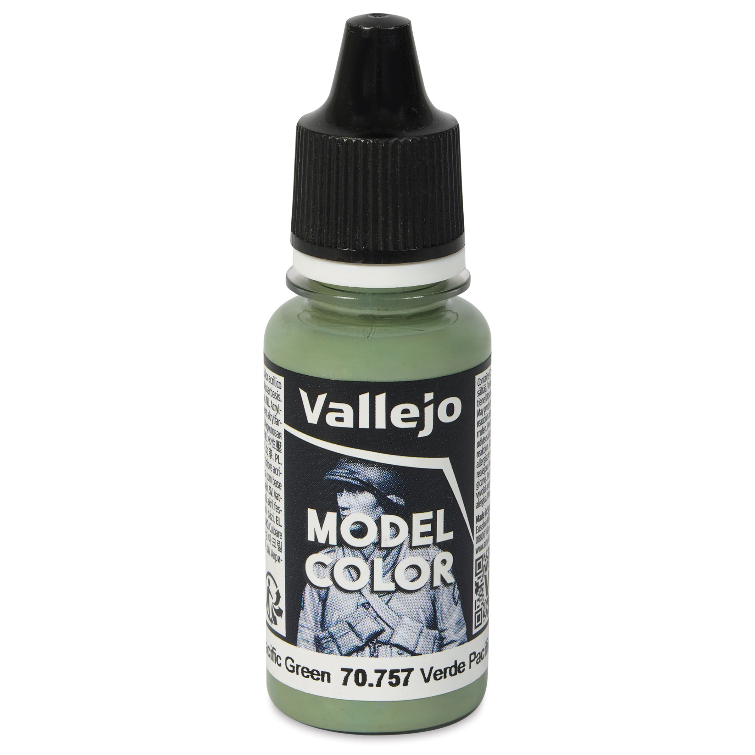Vallejo Acrylic Model Color Paint - Pacific Green, 18 ml