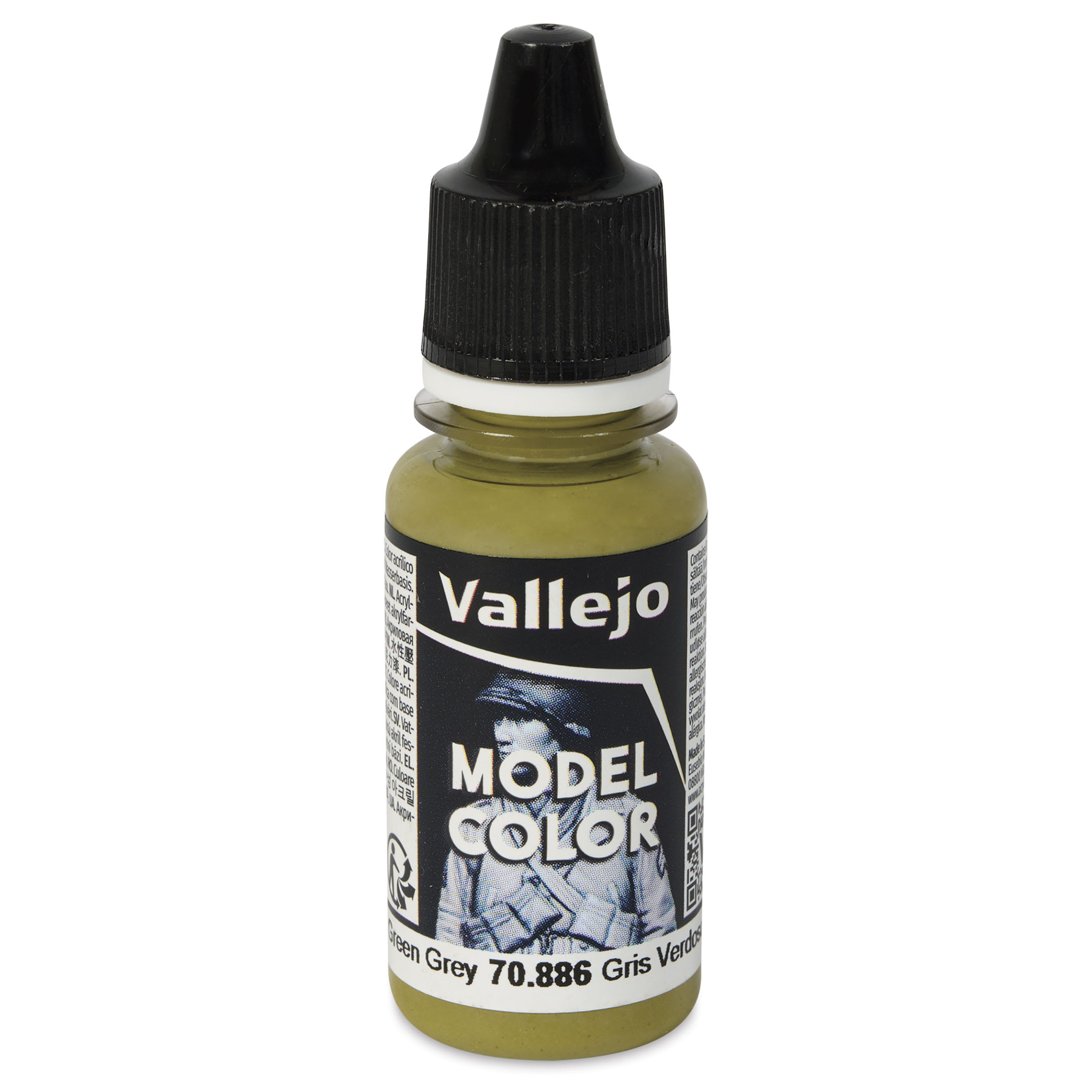 Vallejo Acrylic Model Color Paint - Grey Green, 18 ml