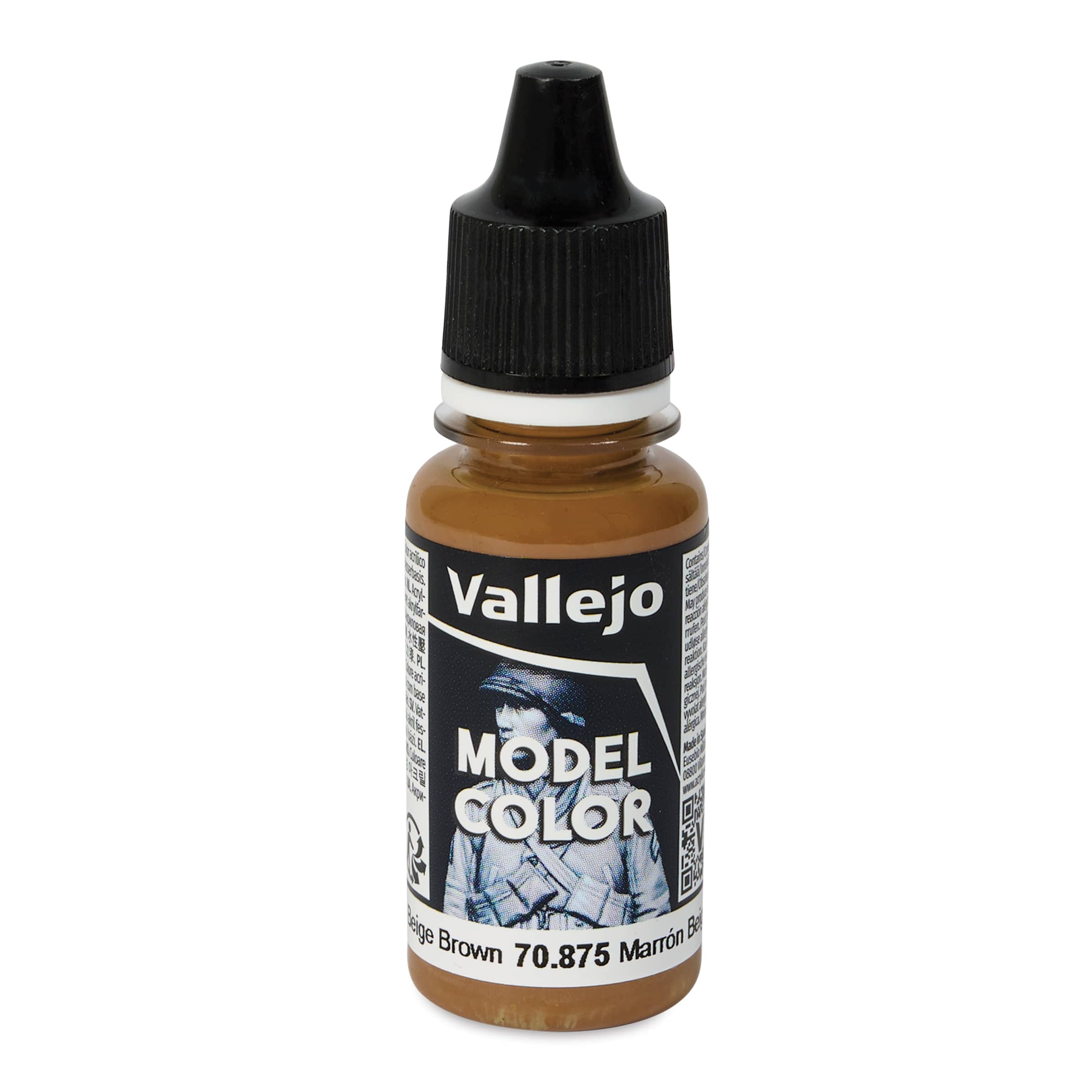 Vallejo Acrylic Model Color Paint - Beige Brown, 18 ml