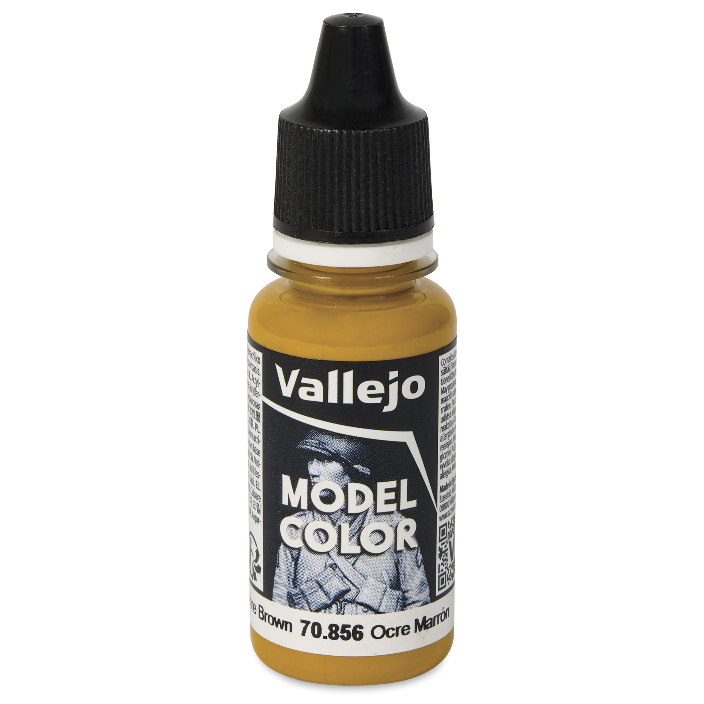 Vallejo Acrylic Model Color Paint - Ochre Brown, 18 ml