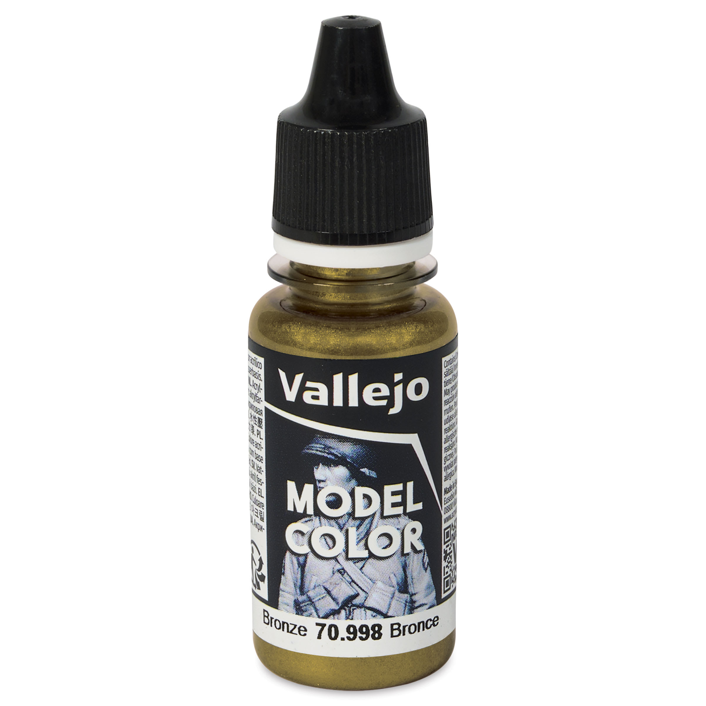 Vallejo Acrylic Model Color Paint - Bronze, 18 ml