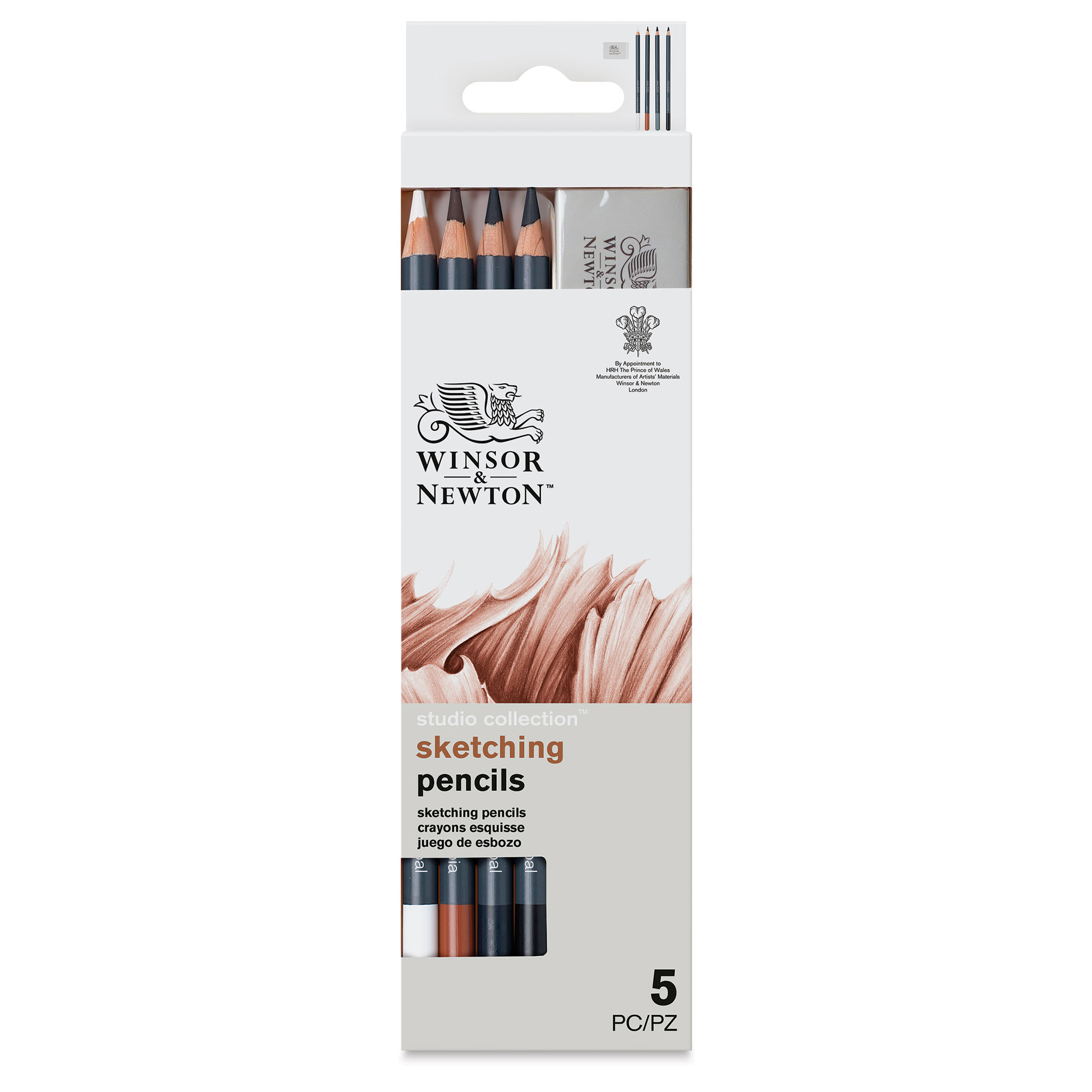 Winsor & Newton™ Studio Collection™ Sketching Pencil 4pc Set with Eraser