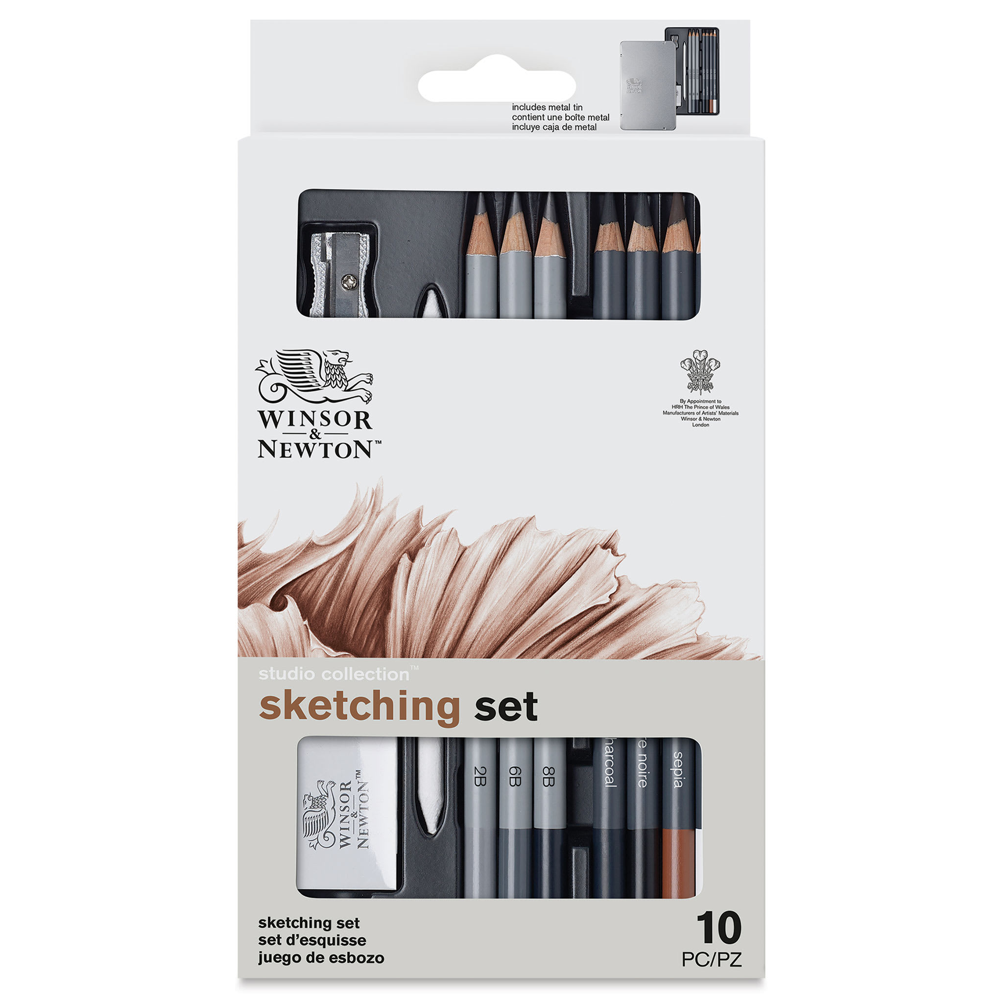 Winsor & Newton™ Studio Collection™ Sketching Pencil 10pc Tin Set