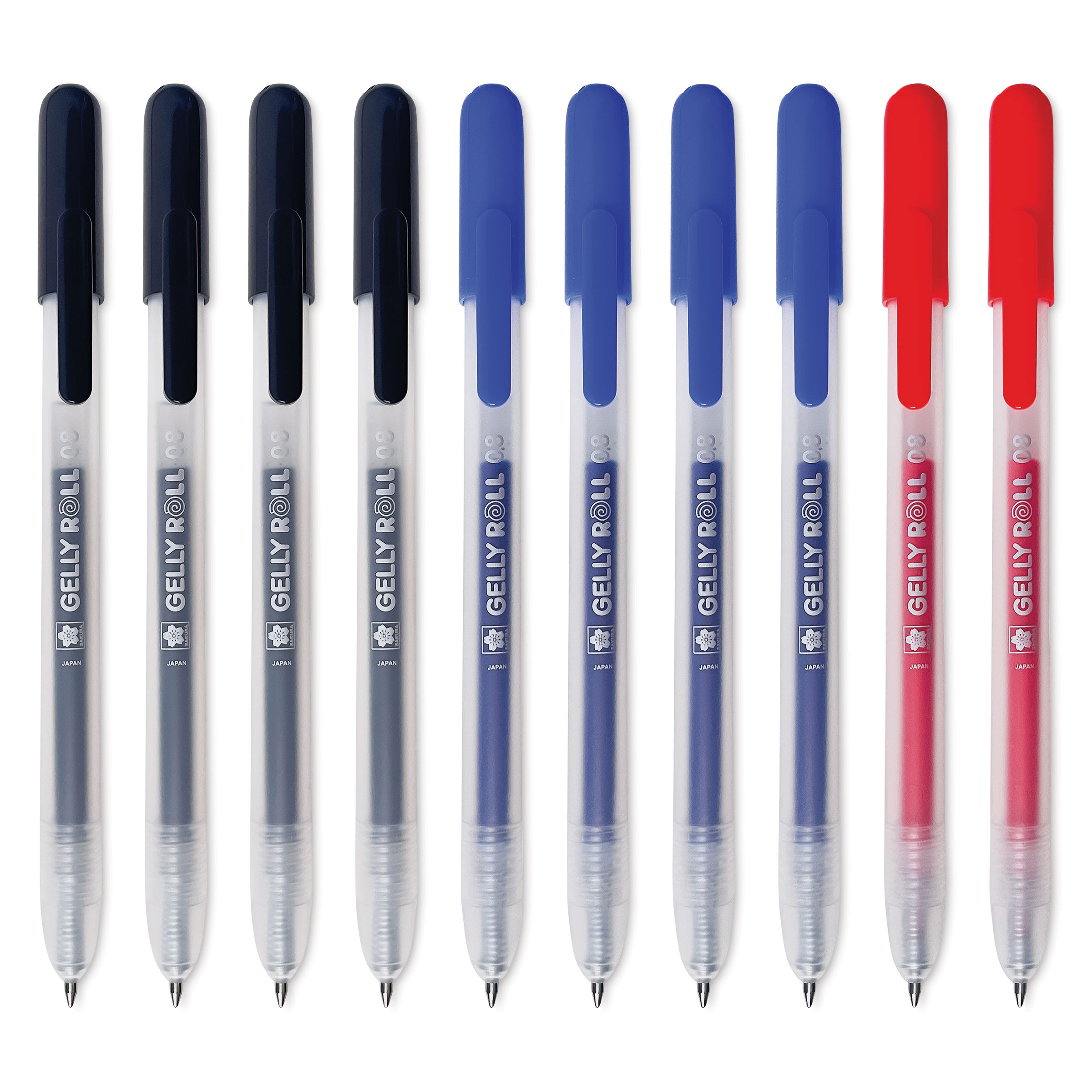 Sakura Gelly Roll Retractable Classic Pens - Assorted, Medium Tip, Set of 10