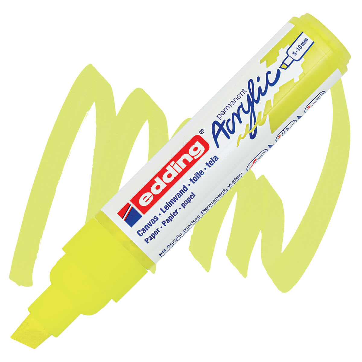 Edding Acrylic Paint Marker - Neon Yellow 065, Broad