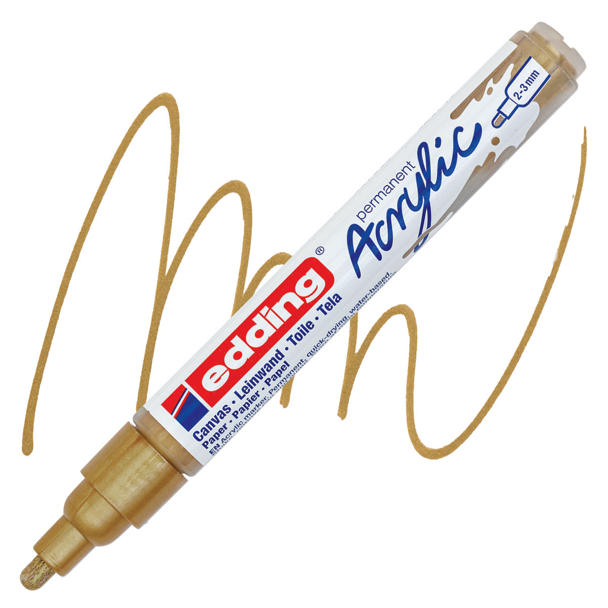 Edding Acrylic Paint Marker - Rich Gold 924, Medium