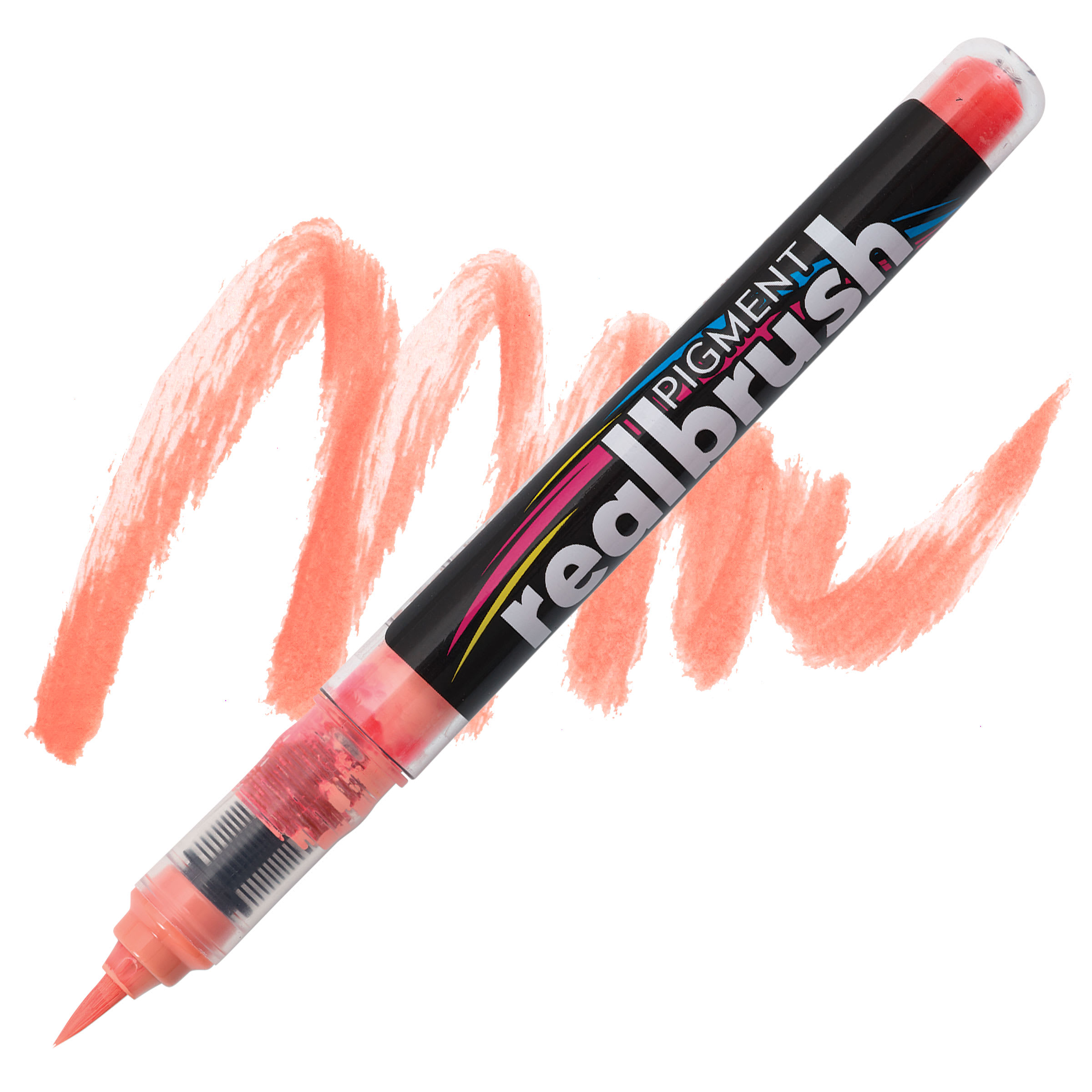 Karin Realbrush Pigment Marker - Salmon Pink, 4 mm, Brush Tip