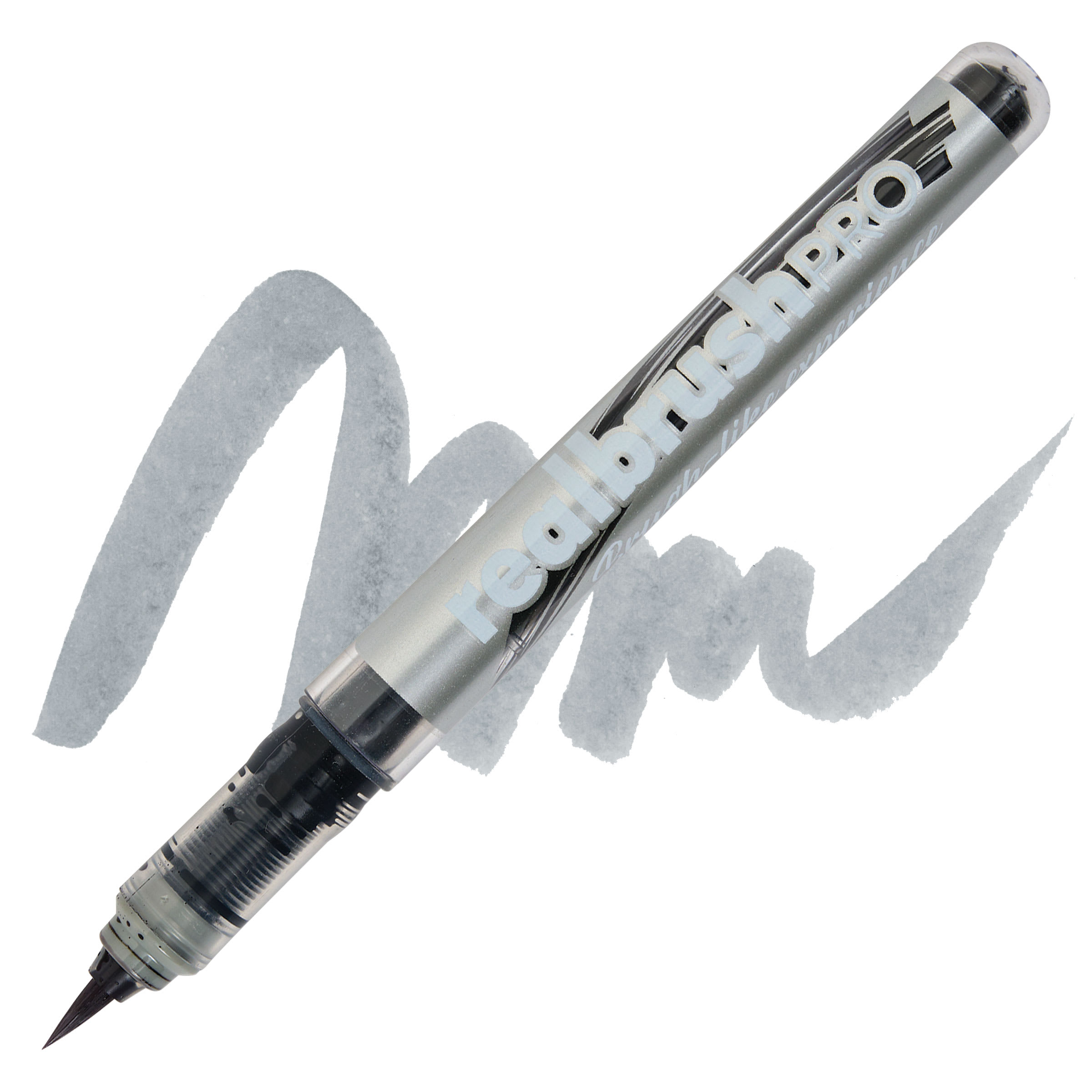 Karin Realbrush Pro Marker - Cool Grey 2, 4 mm, Brush Tip