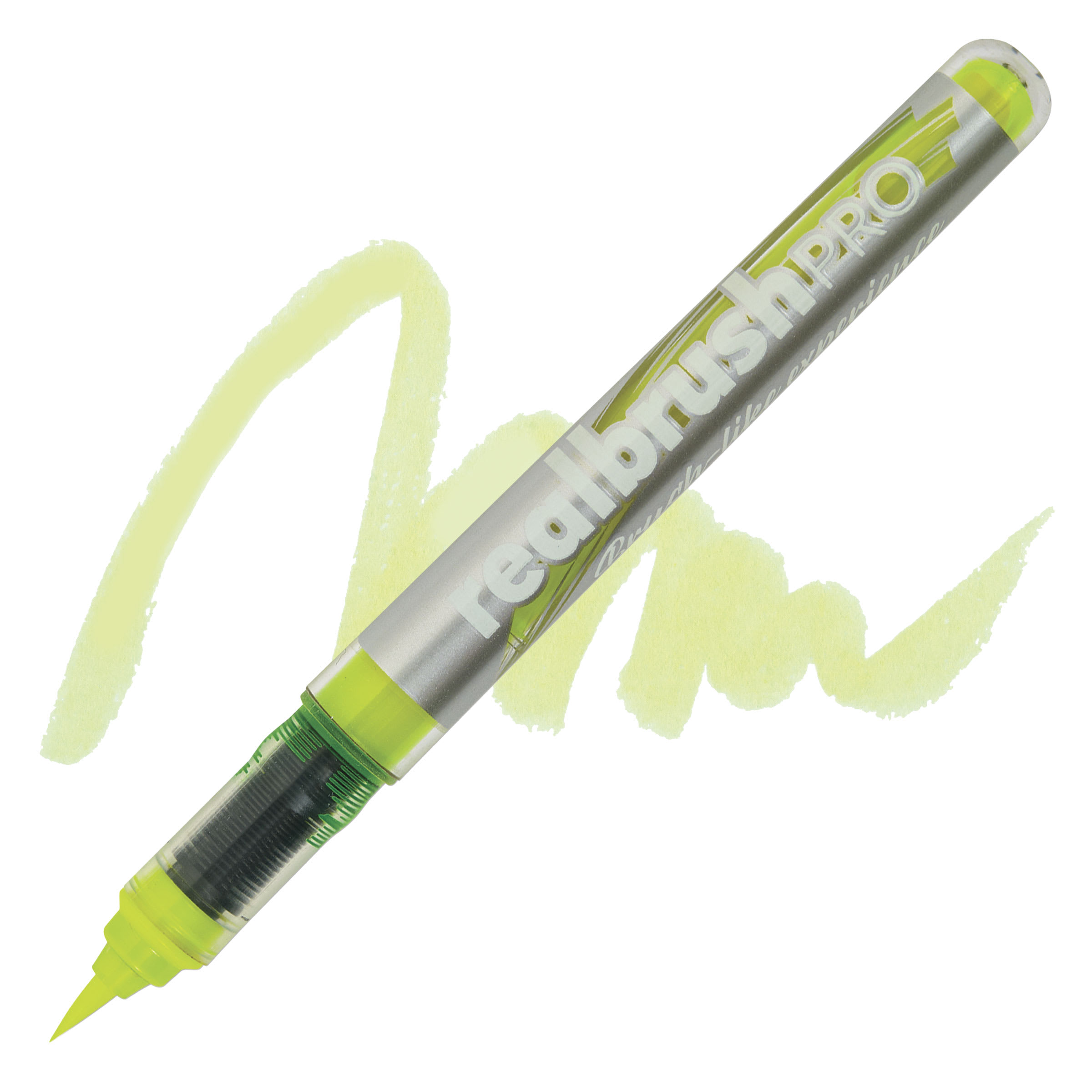 Karin Realbrush Pro Marker - Neon Yellow, 4 mm, Brush Tip