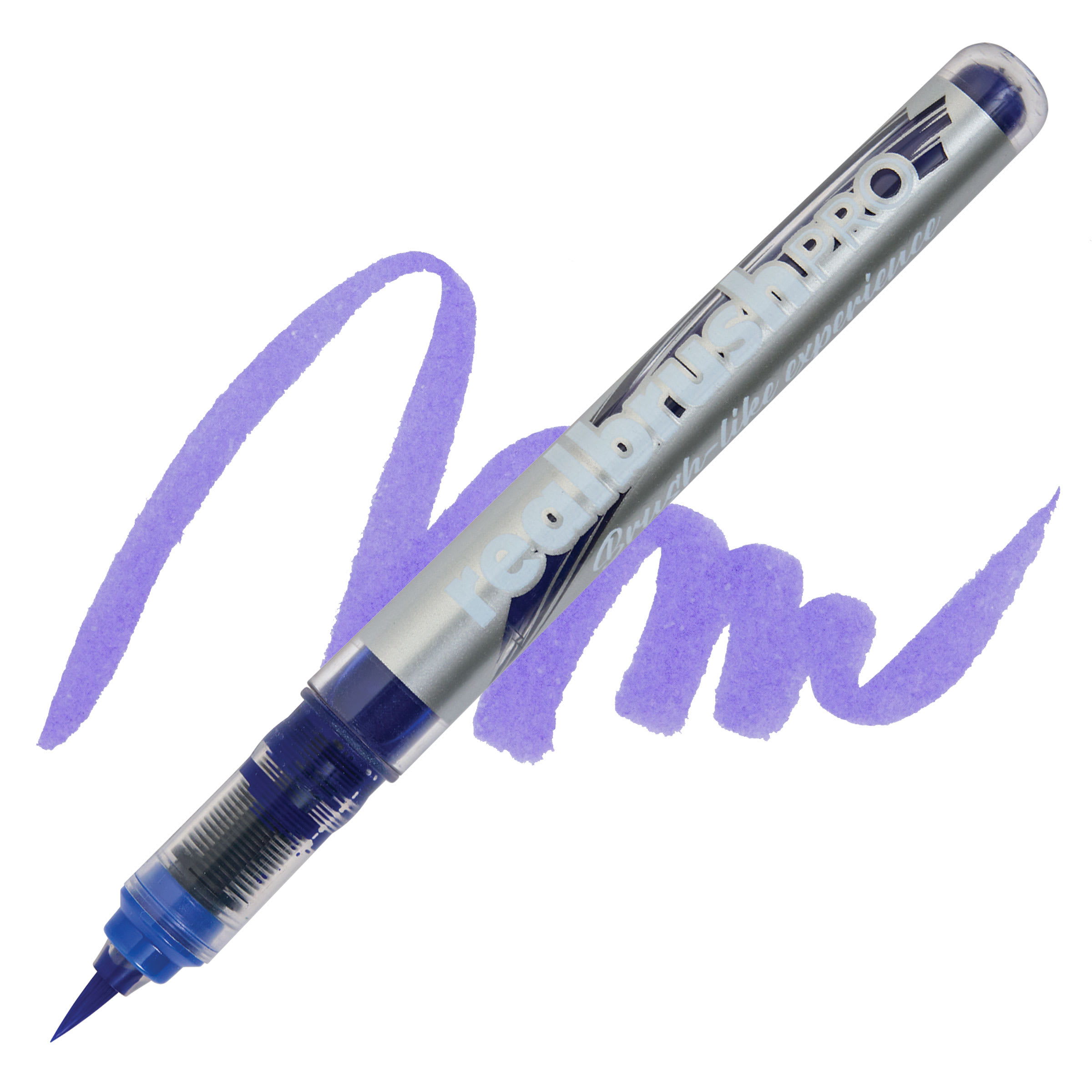 Karin Realbrush Pro Marker - Neon Violet Blue, 4 mm, Brush Tip