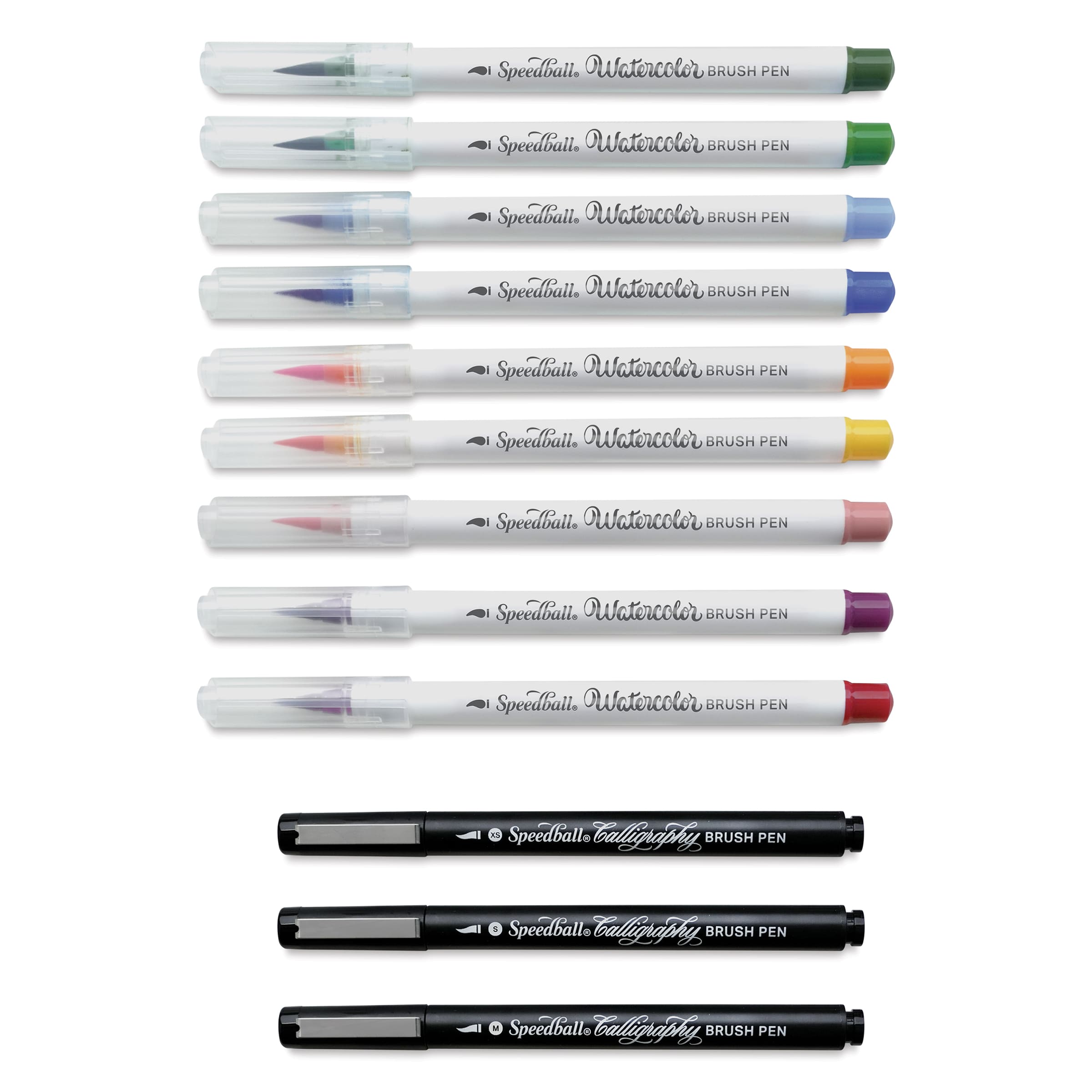 Speedball® Hand-Lettering Calligraphy & Watercolor Brush Marker Set