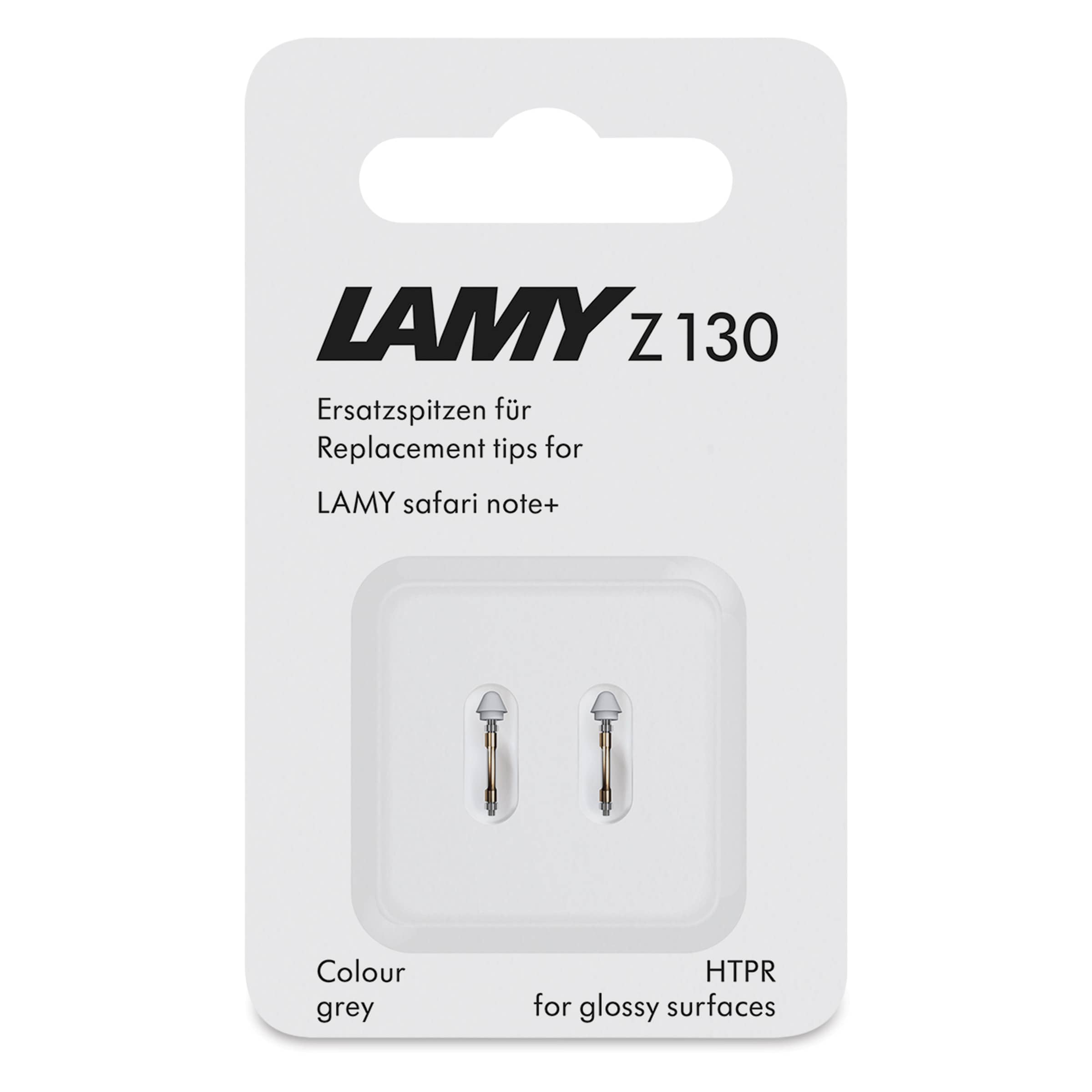 Lamy Safari Note+ Stylus Pen Replacement Tips - Grey, Medium, Pkg of 2