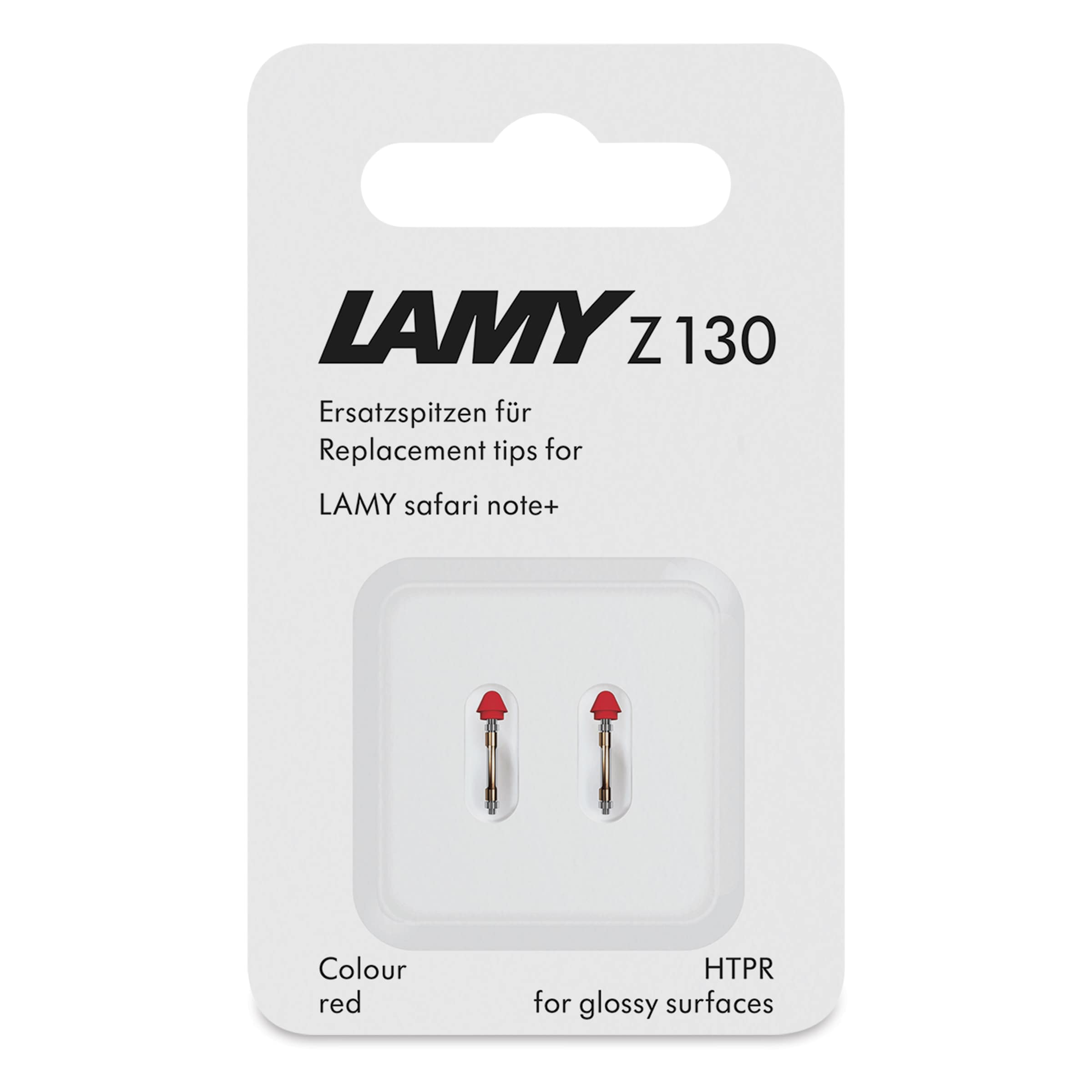 Lamy Safari Note+ Stylus Pen Replacement Tips - Red, Medium, Pkg of 2