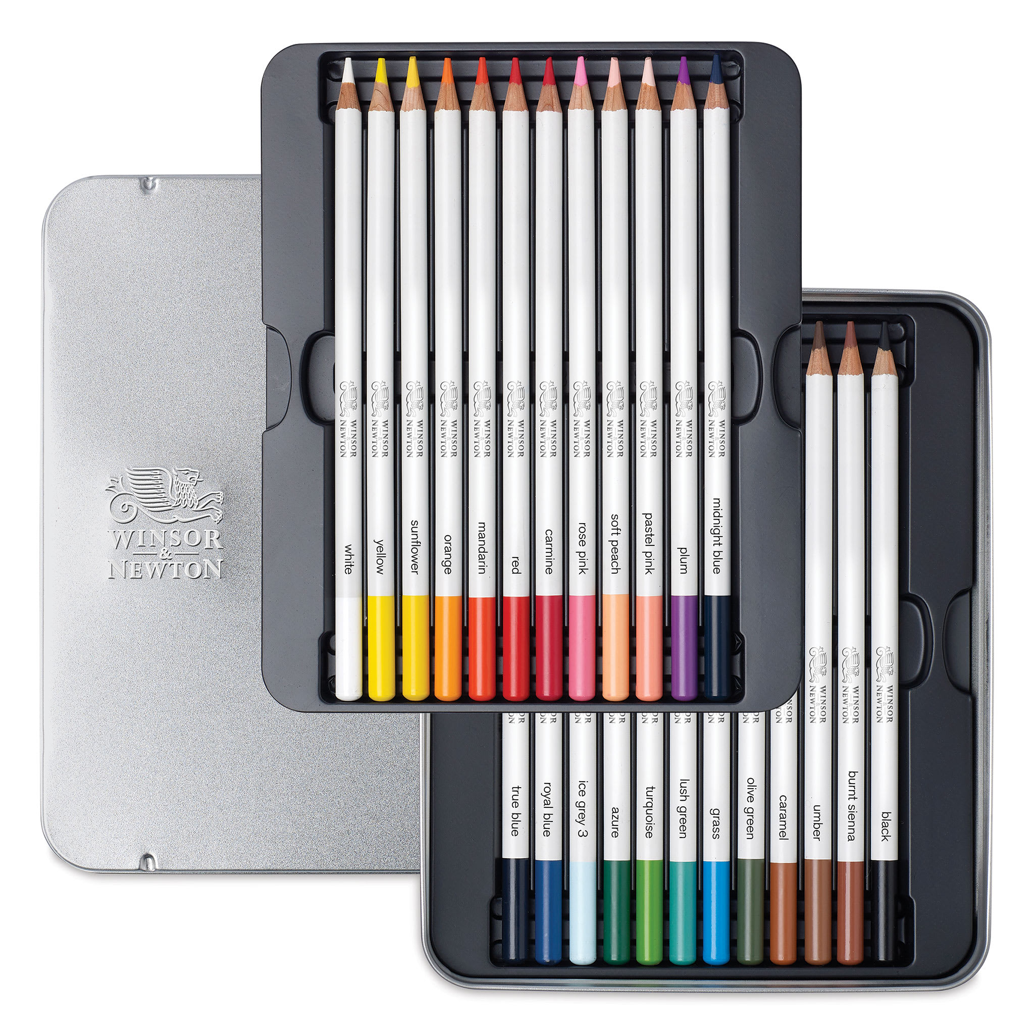 Winsor & Newton™ Studio Collection™ 24 Color Watercolor Pencil Tin