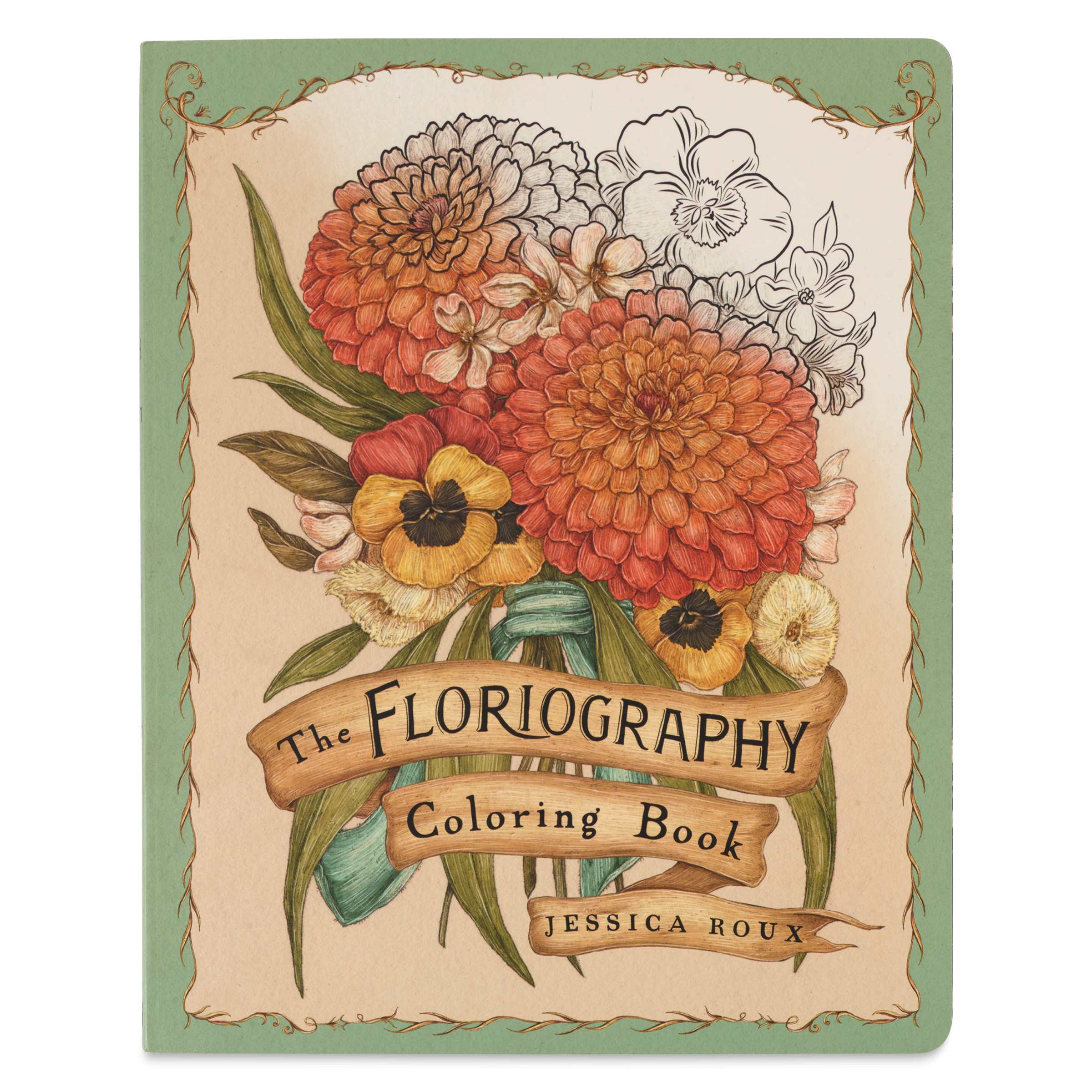 Floriography Coloring Book  Paperback 96 Pages